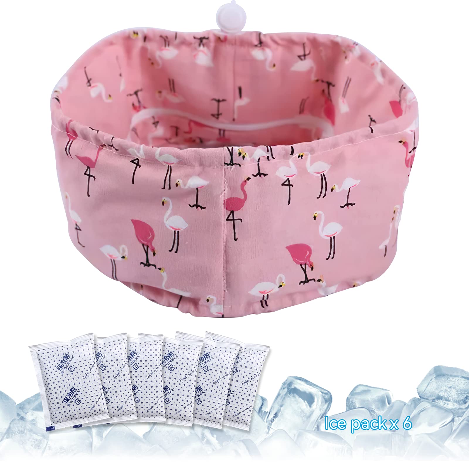 Kudes Dog Cooling Bandana Collar With Recyclable Ice Packs, Pet Dog Adjustable Ice Chill Out Collar Scarf Neck Cooler Wrap For C