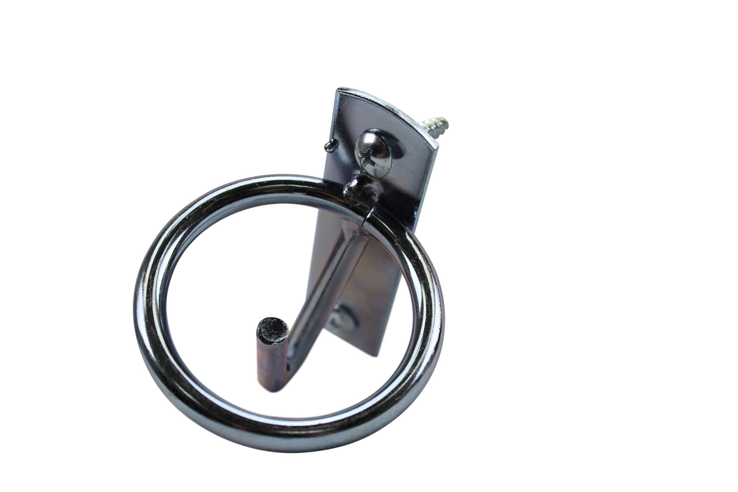 Derby Originals Heavy Duty Wall Mount Metal Bucket Hook Hangers - For Use With Horses, Livestock, Pets, Indoors/Outdoors, Garage/Automotive Lot Of 4 Hooks