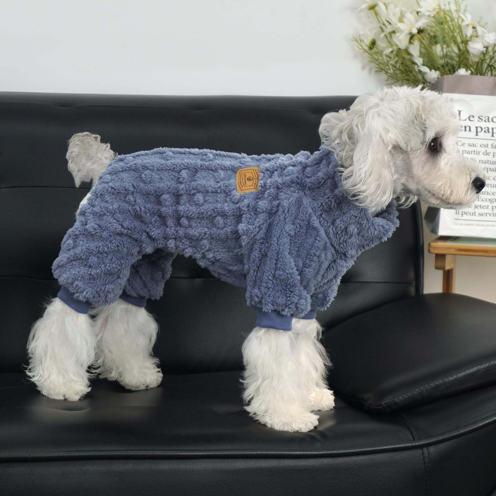 Xpudac Dog Sweater, Dog Winter Clothes For Small Medium Dogs Girl Boy Ultra Soft And Warm Fleece Pet Pajamas For Winter Christma