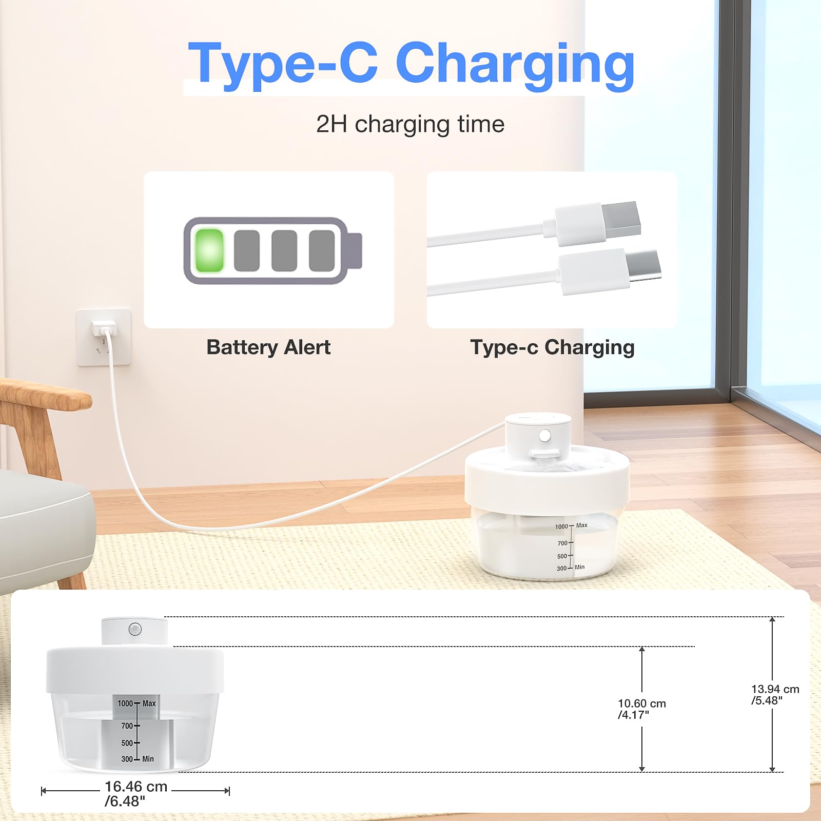 Automatic Cat Water Fountain -Battery Operated Cat Water Fountain With Motion Sensor,Wireless Pet Water Fountain For Dog,1L/35Oz