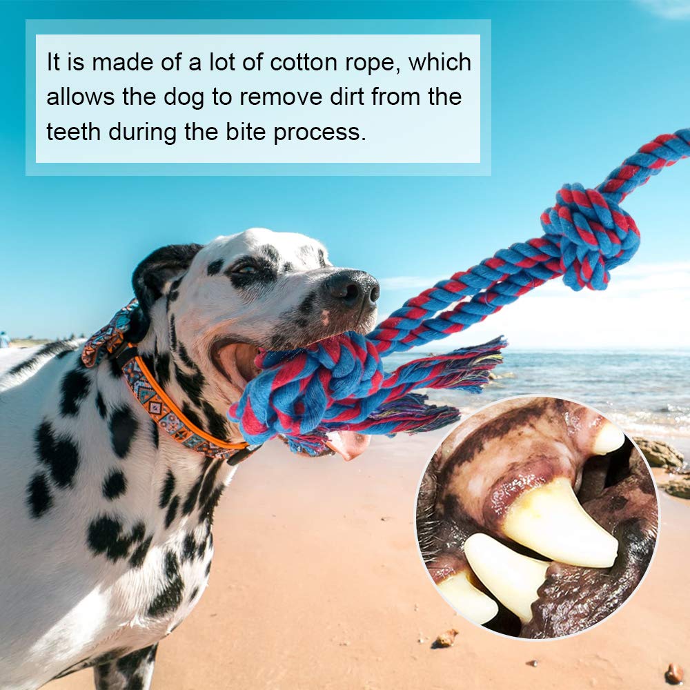 Dog Tug Toy, Outdoor Hanging Bungee Dog Toy, Interactive Spring Dog Tree Toy For Tug Of War, Bite Training, Pull Exercise, Puppy Interactive Bite Training, Solo Play, Blue