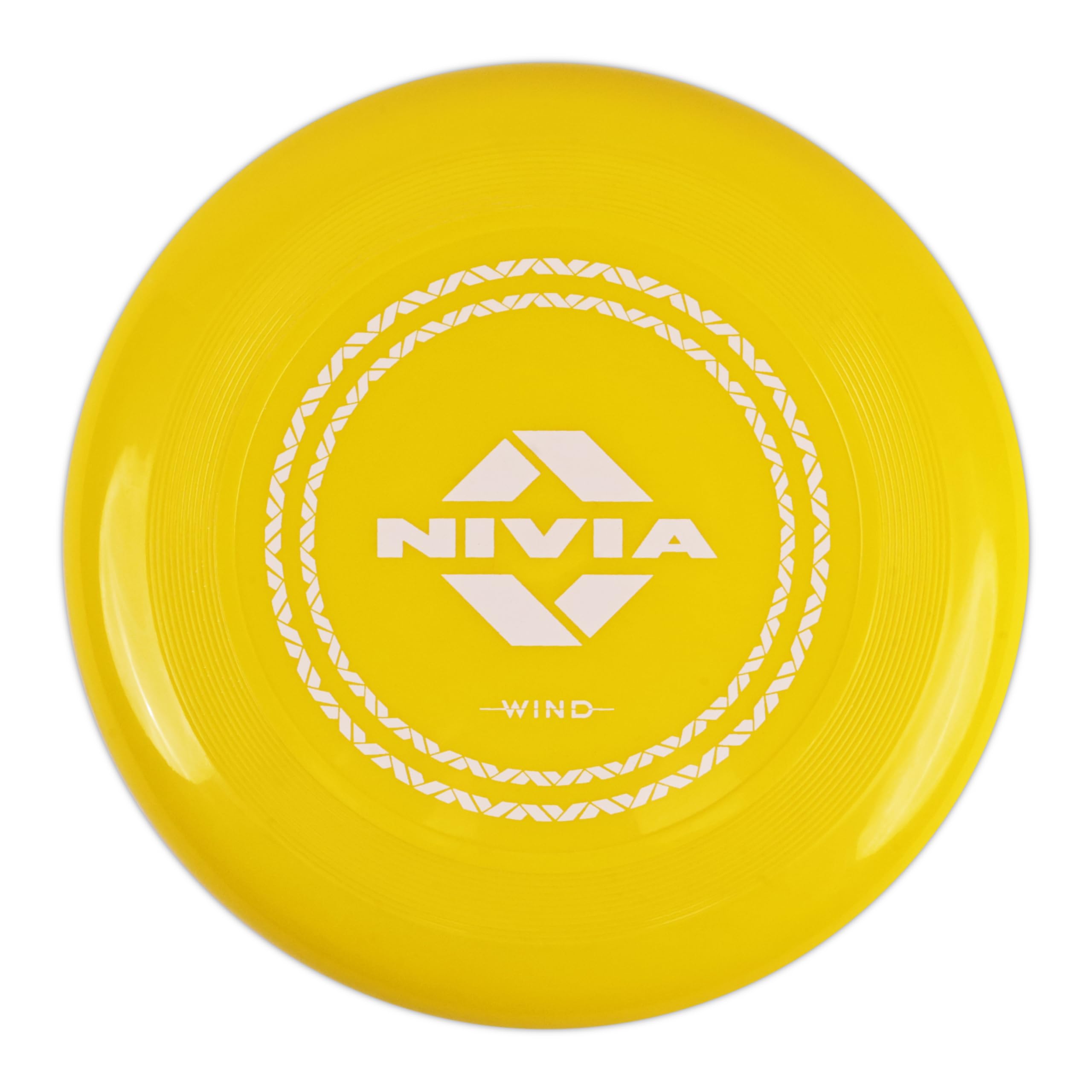 Nivia Frisbee for Outdoor Sports Games, Throwing Discs for Kids, Adults, and Dogs, Unbreakable Soft Flexible Plastic (Lemon Yell