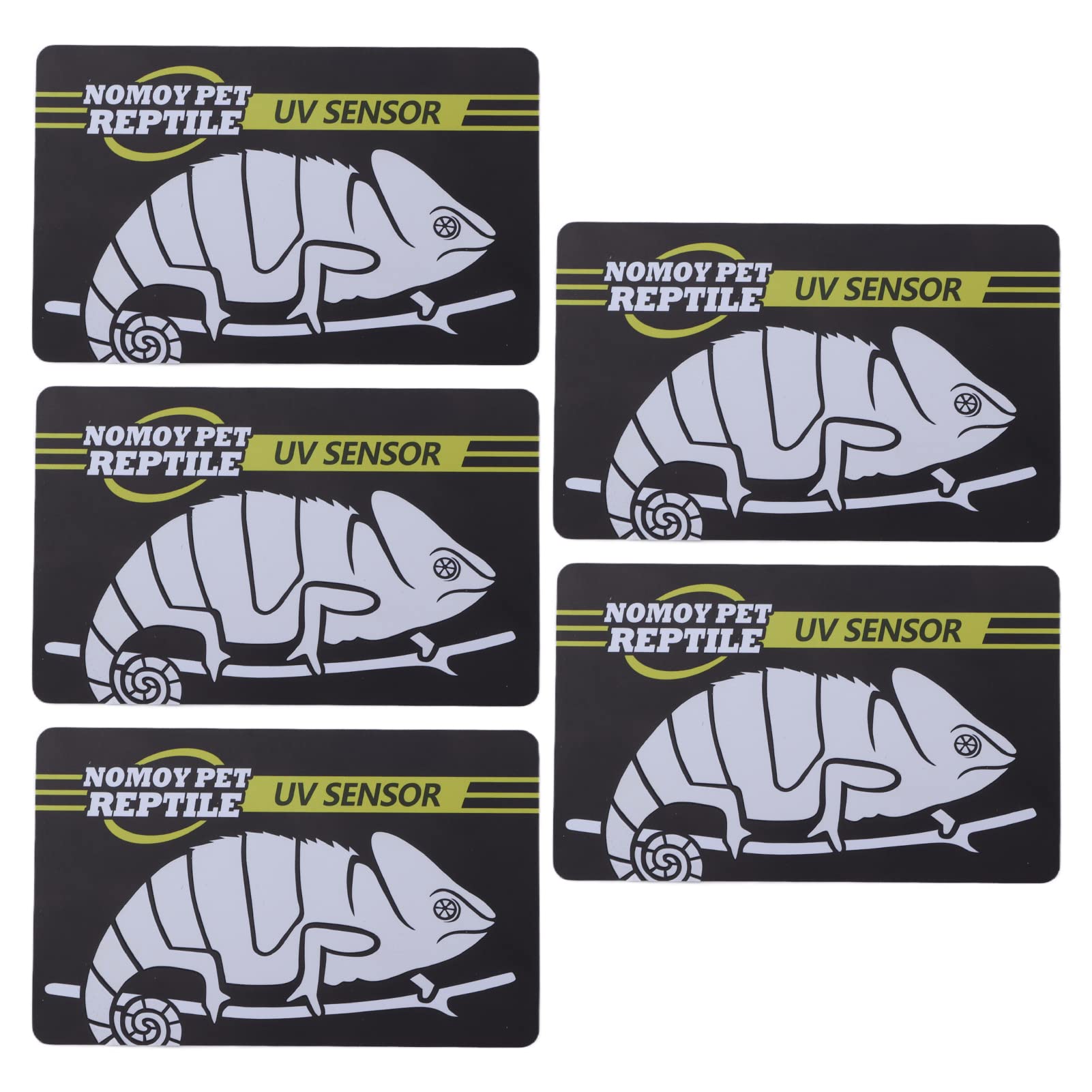 Heepdd 5Pcs Quick Test Uvb Sensor Cards, Reptile Tester Heating Lamp Photochromic Uvb Card Indicator For Uva Uvb Reptile Bulb Li