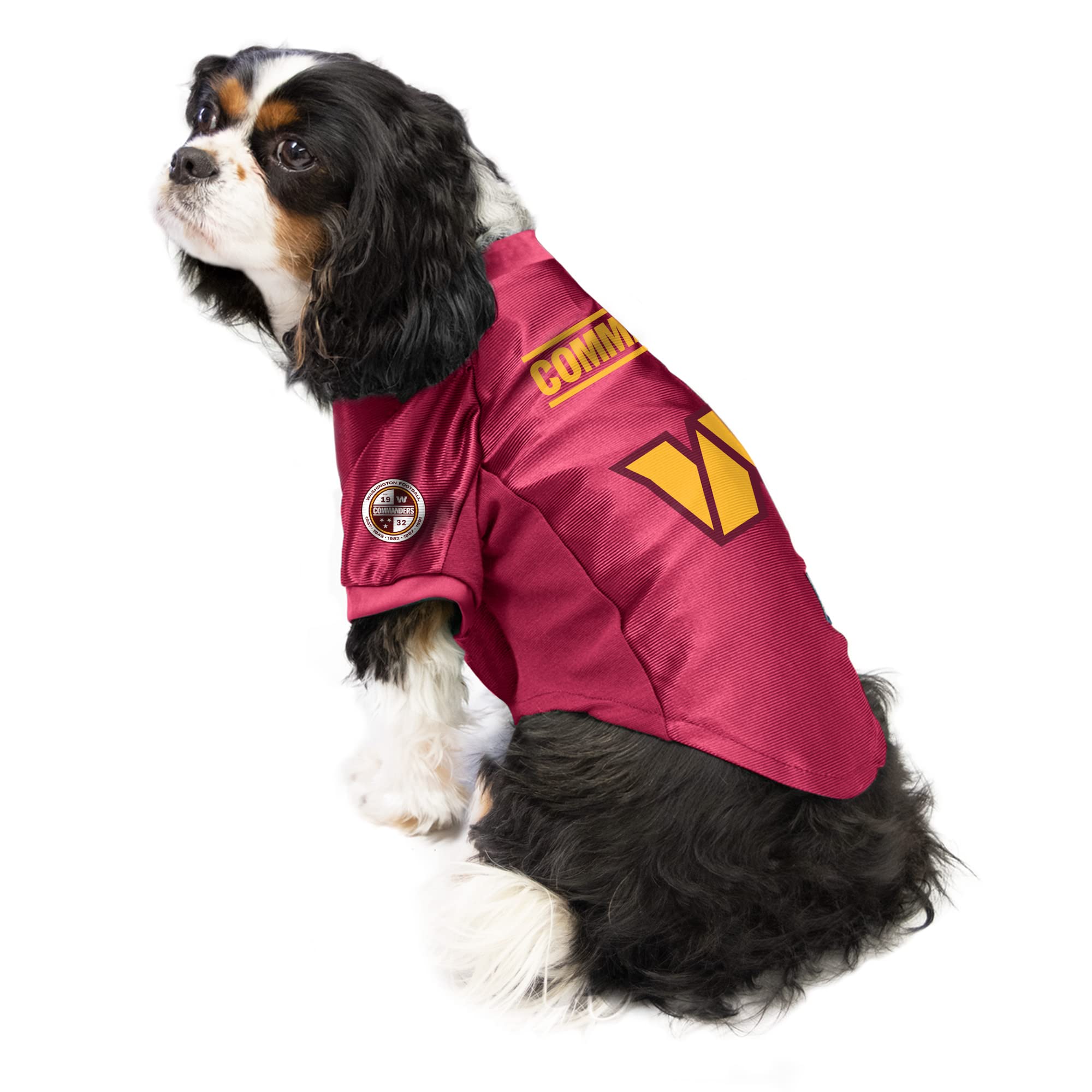 Littlearth NFL Washington Commanders Stretch Pet Jersey, Team Color, Medium