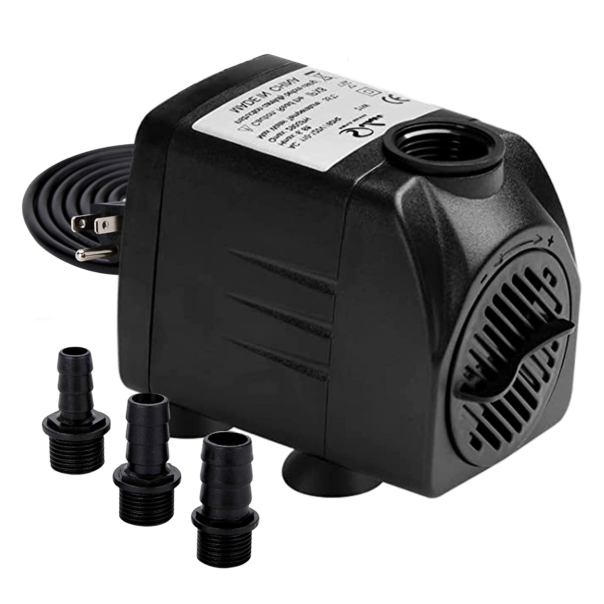 Simple Deluxe 400 GPH 30W Submersible Water Pump Power Head with Adjustable Intake for Fish Tank, Hydroponics, Fountains, Ponds,