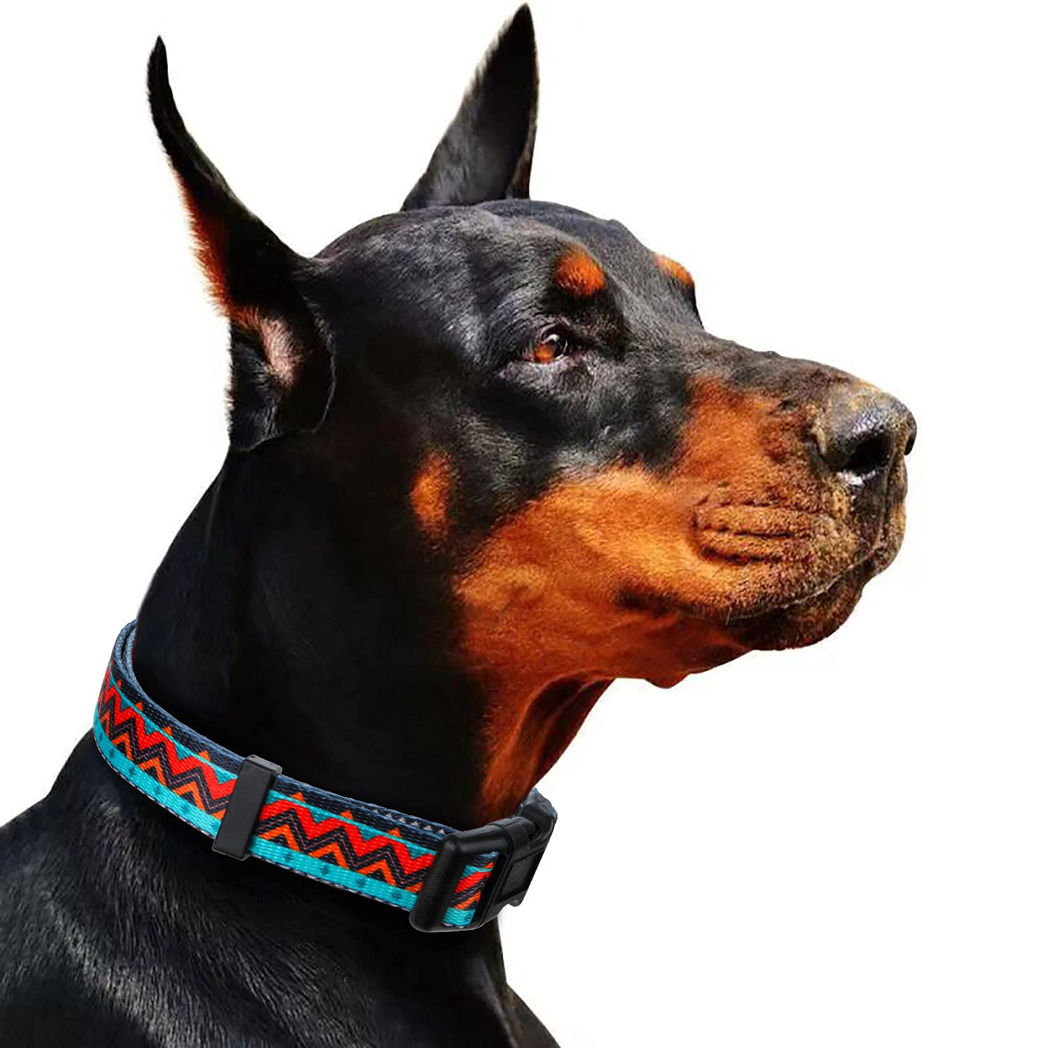 Rhea Rose Tribal Dog Collar Aztec Pattern Adjustable Collars Large Geometric