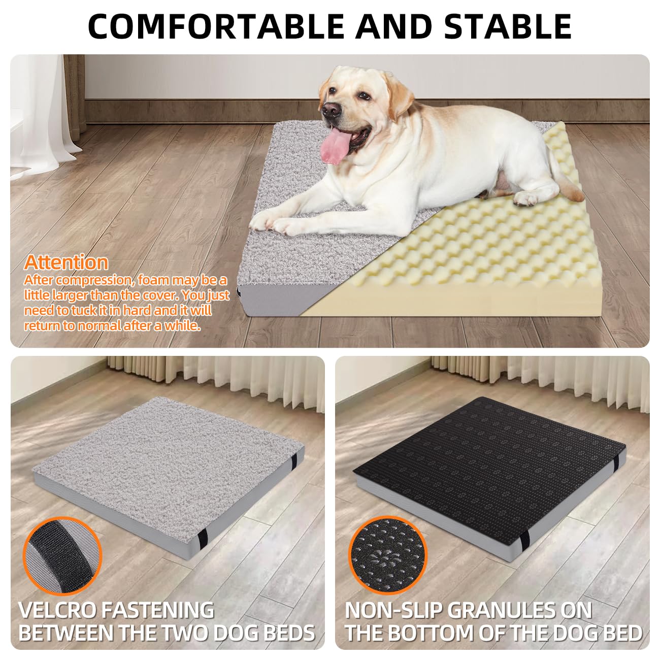 Maxfut Dog Bed For Car Back Seat Extender,Waterproof Large Dog Mat For Seat Cover Back Seat,Washable Pet Bed For Car Hammock(Gra