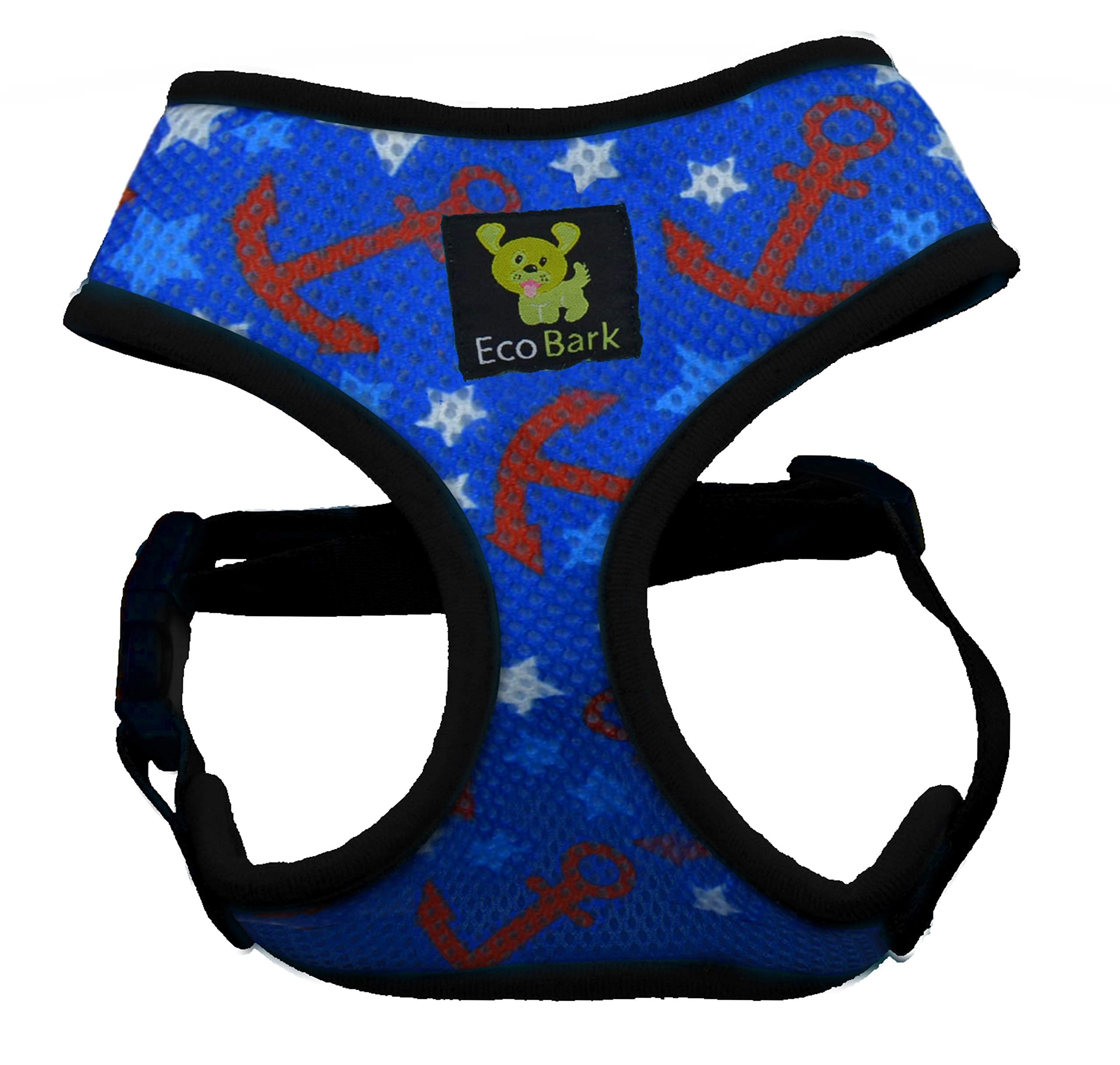 Classic Dog Harness Innovative Mesh No Pull No Choke Design Soft Double Padded Breathable Vest For Eco-Friendly Easy Control Walking Large Puppies Full Size Breeds & Extra Large Dogs (Xxl, Nautical)