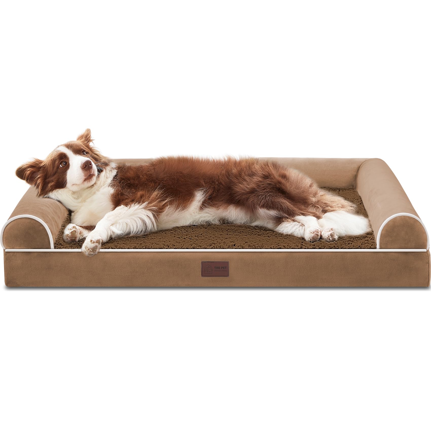 Western Home Orthopedic Dog Beds For Large Dogs, Foam Pet Sofa With Waterproof Lining, Removable Washable Cover And Nonskid Bott