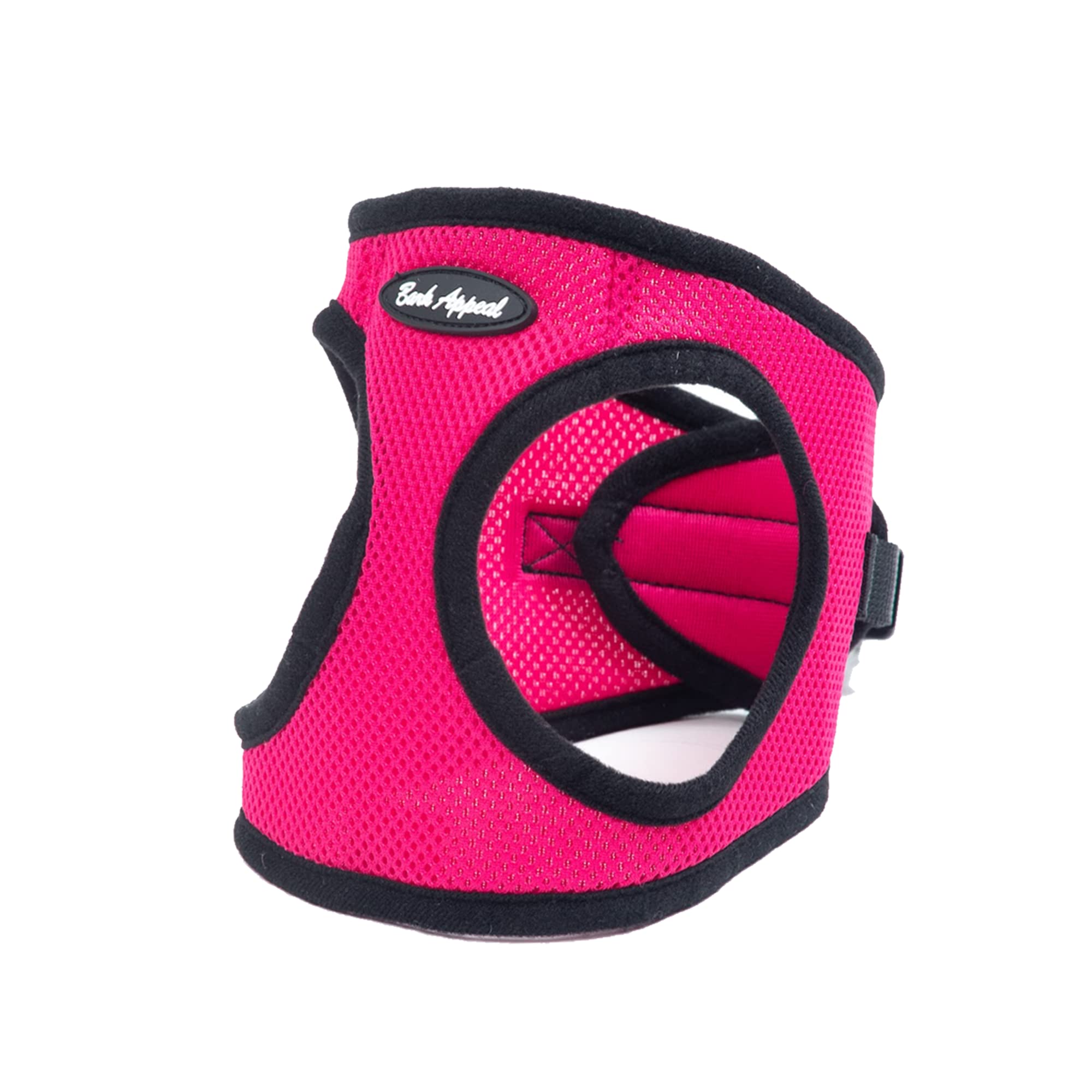 Bark Appeal Step-In Dog Harness, Mesh Step In Dog Vest Harness For Small & Medium Dogs, Non-Choking With Adjustable Heavy-Duty Buckle For Safe, Secure Fit - (Small, Raspberry)