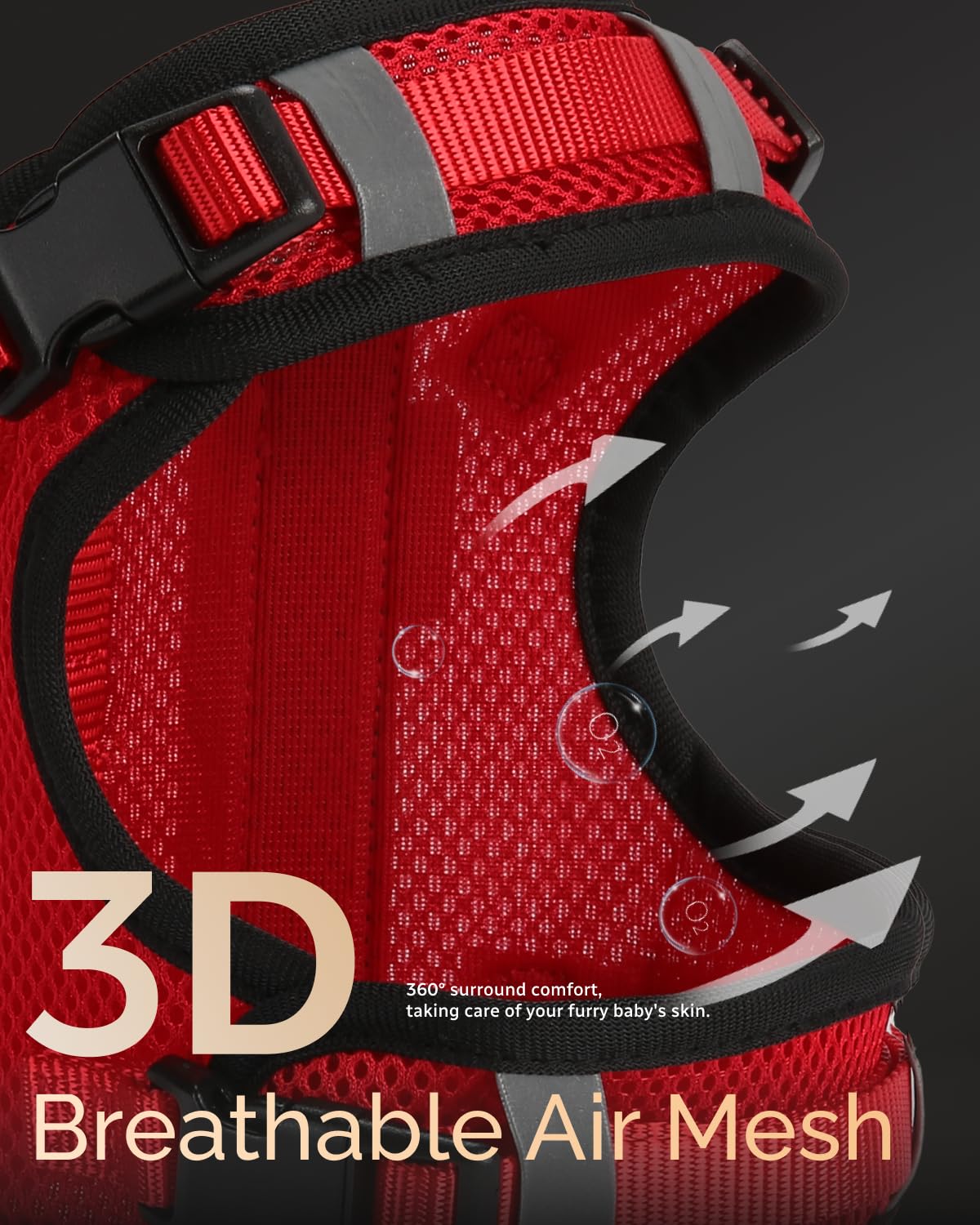 Fayogoo Service Dog Vest For Small Dogs - Air Mesh Breathble Emotional Support Animal Vest With Diy Patches - Puppy Harness And