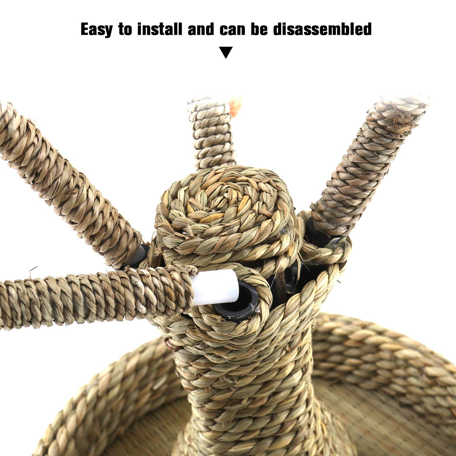 Micro Traders Bunny Toy Tree, With Imitative Carrot Hemp Rope Design For Scratching Chewing Funny Exercising Playing