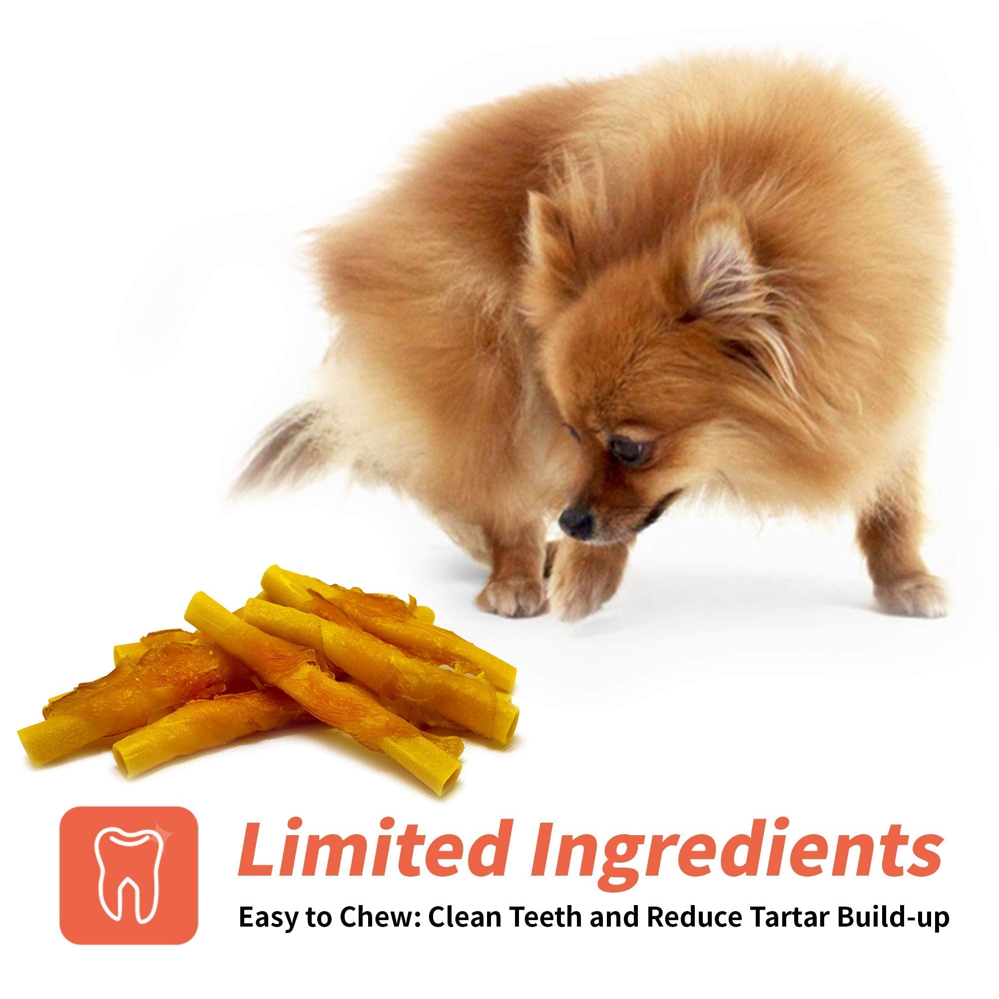 LuvChew Chicken Wrapped Dog Bone Treat Sticks with Glucosamine & Turmeric, Easy to Digest, Non-Rawhide Soft Chicken Cheese Dog C
