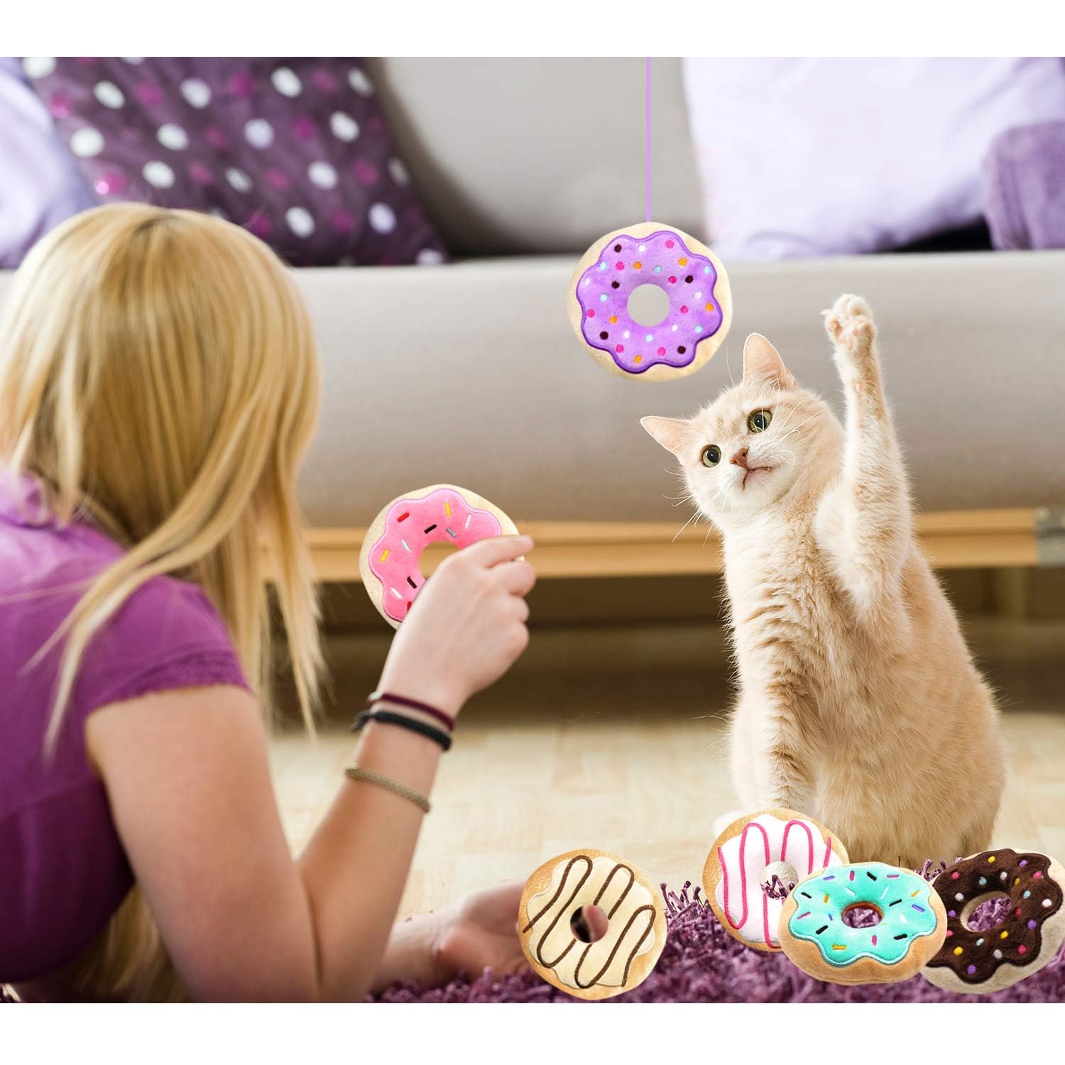 Catnip Toys for Indoor Cats Kitten Interactive Toys for Cat Lovers Gifts Chew Bite Kick Toys Supplies Lobster Octopus Crab Starf