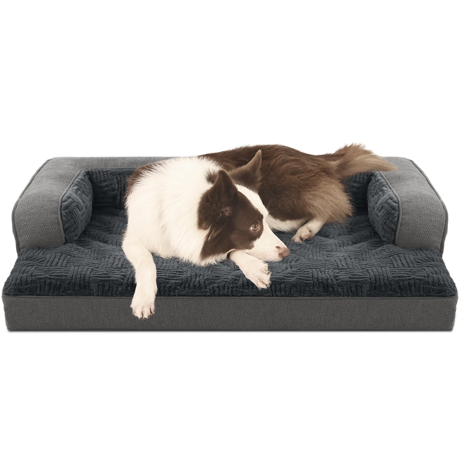 Windracing Dog Beds For Xlarge,Large Dogs,Orthopedic Dog Sofa Bed With Removable Washable Cover,Waterproof Egg Foam Pet Couch Be