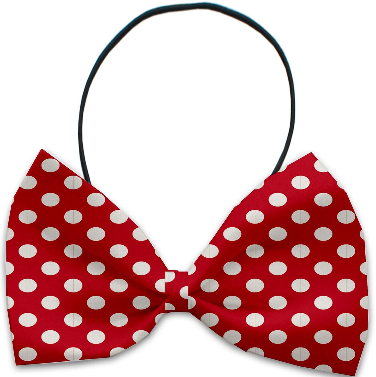 Pet, Dog and Cat Bow Ties, &quot;Swiss Dots Group&quot; *Available in 10 different pattern options!* Elastic Band Swiss Dots Red