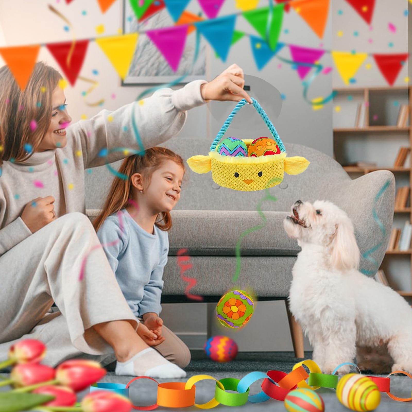 Lepawit Hide and Seek Dog Toys, Turkey Squeaky Interactive Puzzle Dog Toys for Boredom and Stimulation, Dog Enrichment Toys for