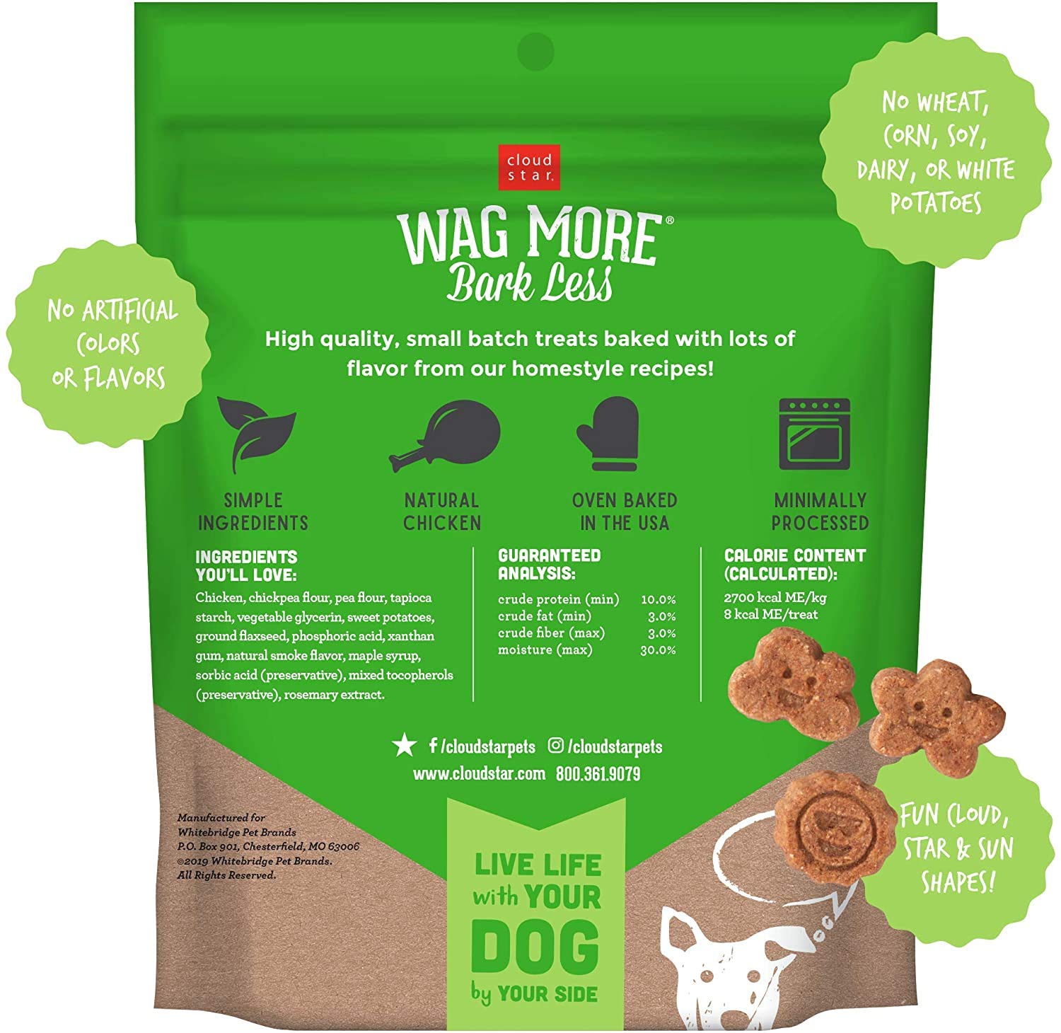 Cloudstar WAGMORE DOG GRAIN FREE SOFT and CHEWY CHICKEN 5OZ