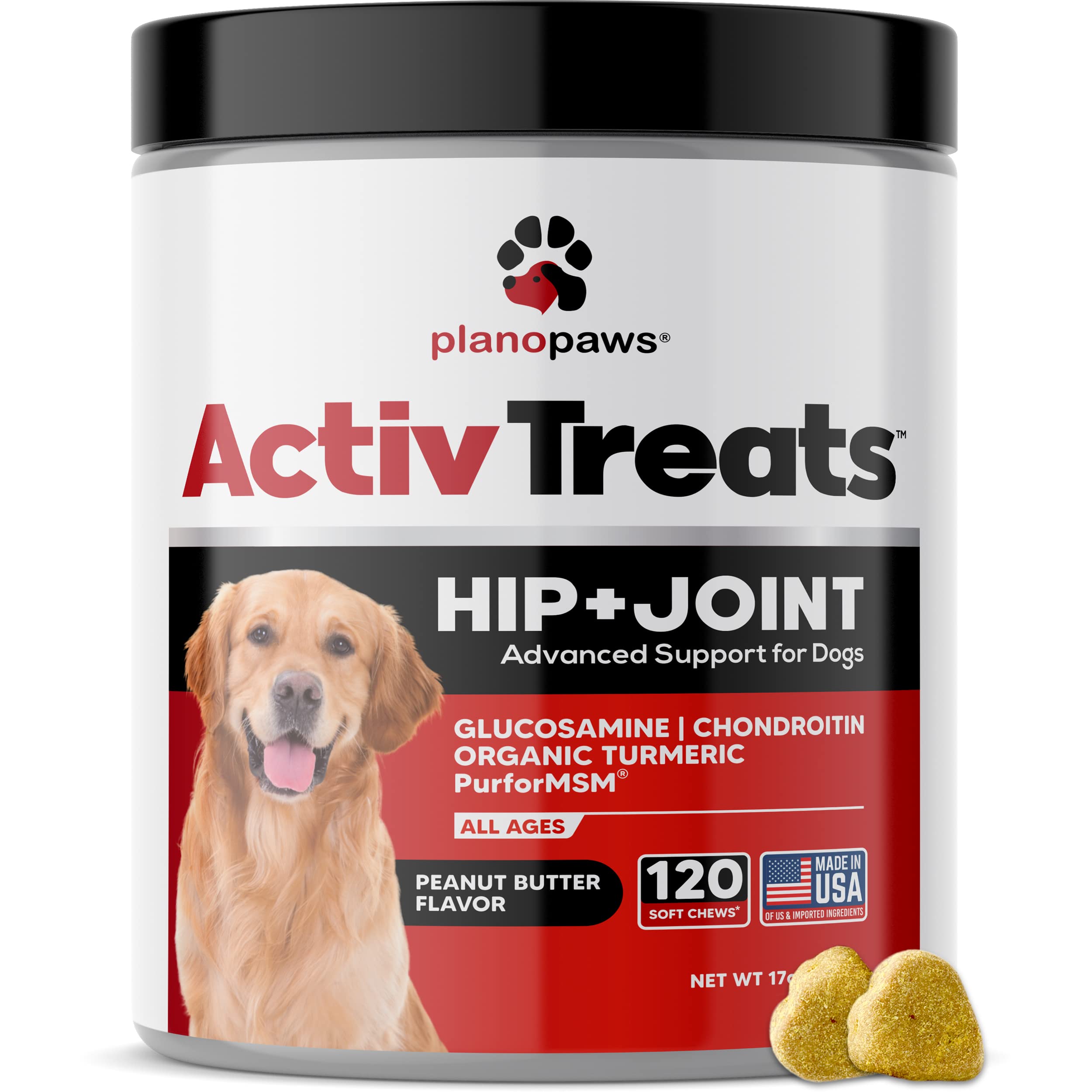 Glucosamine for Dogs Hip and Joint Supplement - Safe Joint Support for Dogs - Dog Joint Supplement with Glucosamine Chondroitin 