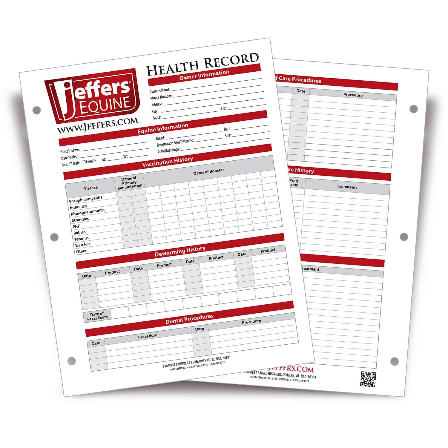 Jeffers Equine Horse Health Records | Document & Track Your Horse Treatments