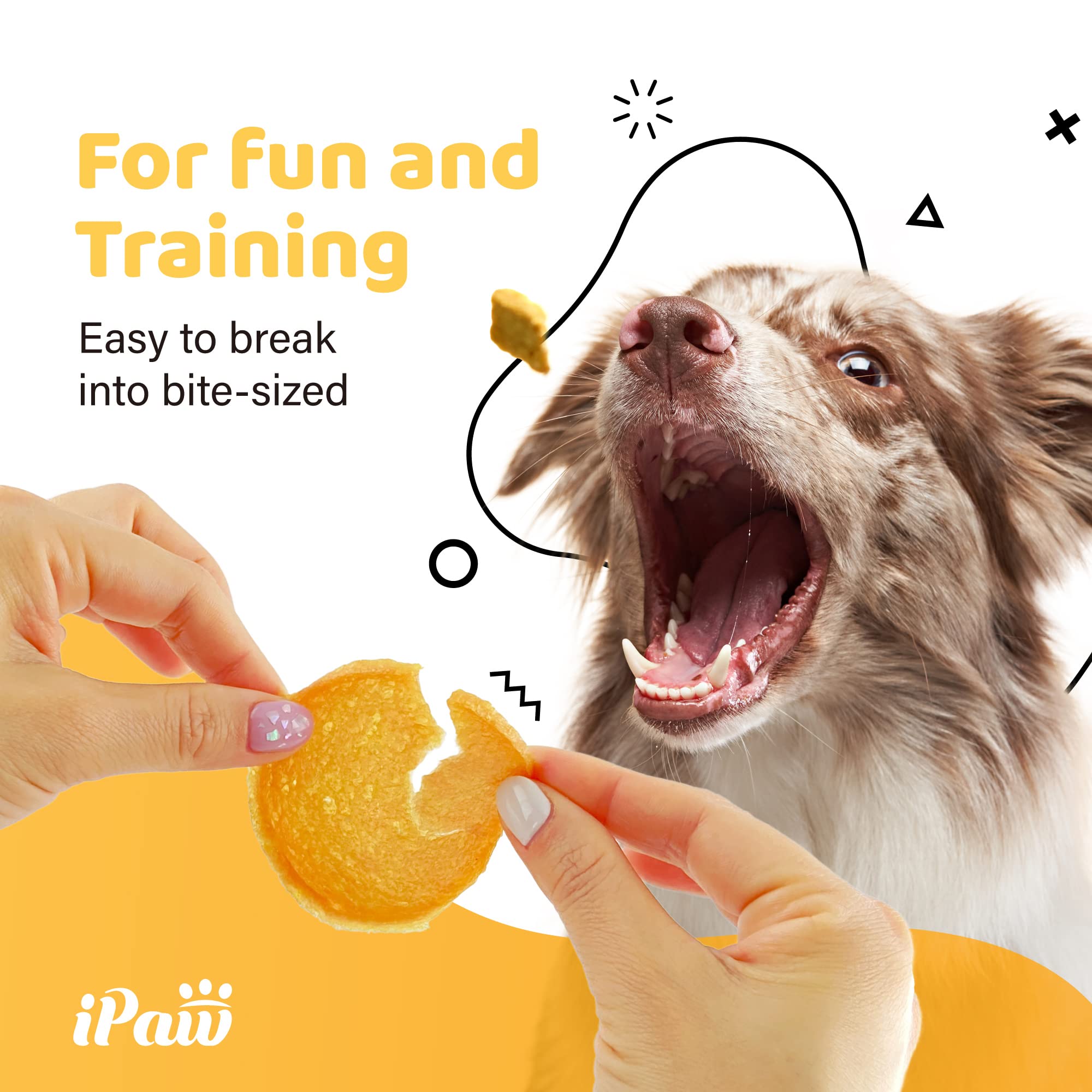 iPaw Turkey Dog Treats for Puppy Training, All Natural, 3.5oz Hypoallergenic, Easy to Digest