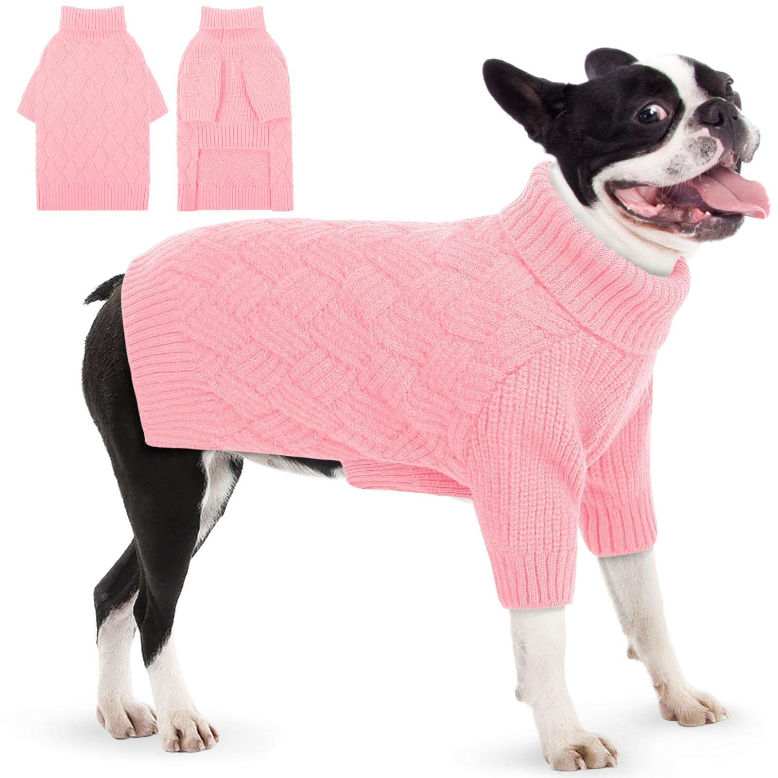 AOFITEE Dog Sweater, Dog Sweaters for Medium Dogs Girl, Warm Halloween Dog Sweater, Winter Medium Dog Sweaters Female Male, Clas