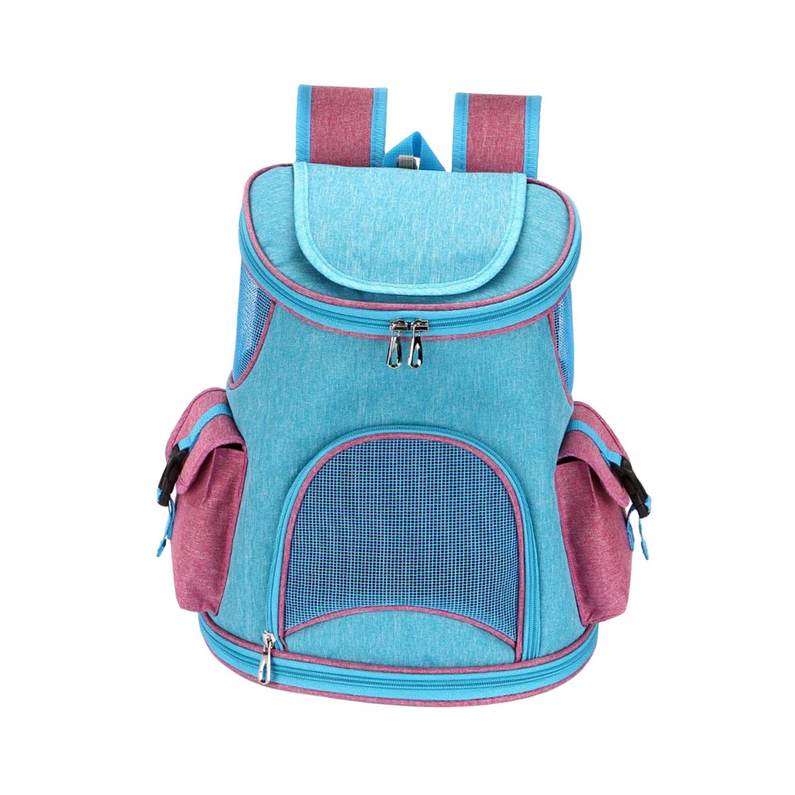 ATORSE Pet Carrier Backpack Adjustable Strap Pet Travel Bag for Camping Outdoor Dog Light Blue 6.6lb|Pet Supplies|Dog Supplies|C