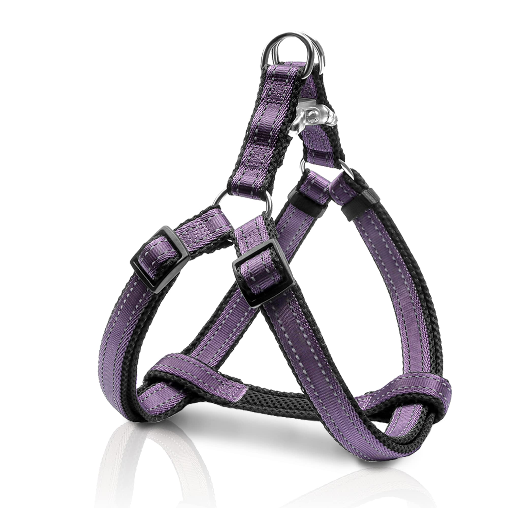 Reflective Dog Harness For Medium Sized Dogs, No Pull Harness With Quick, Release Buckle Double D Ring Step In Design For Walk, 
