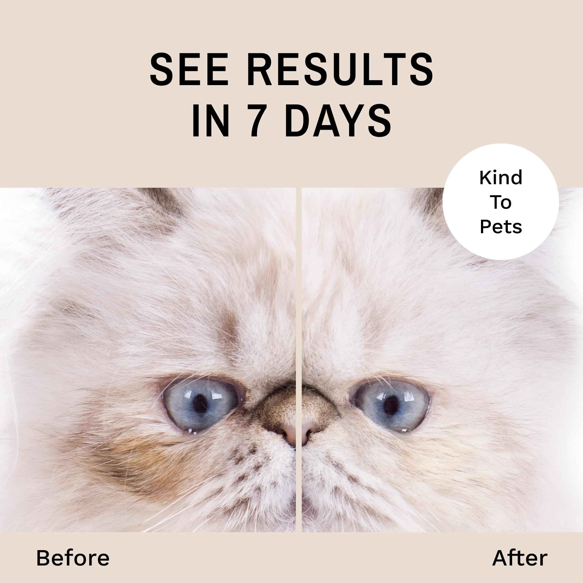 Eye Envy Tear Stain Remover Solution for Cats|100% Natural and Safe|Recommended by Breeders/vets/cat fanciers/Groomers|Contains