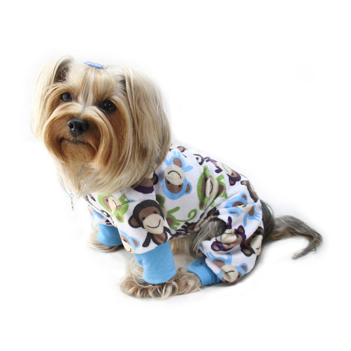 Dog/Puppy Minky Monkey Plush Pajamas/Bodysuit/Loungewear/Pj/Coverall/Jumper/Romper For Small Breeds (Small)