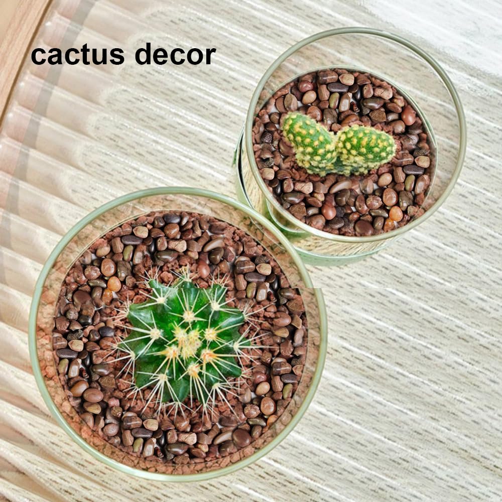 HappyFiller Small Red River Rocks Decorative Pebbles Natural Aquarium Gravel Stones for Fish Turtle Tank,Soil Cover,Indoor Outdo