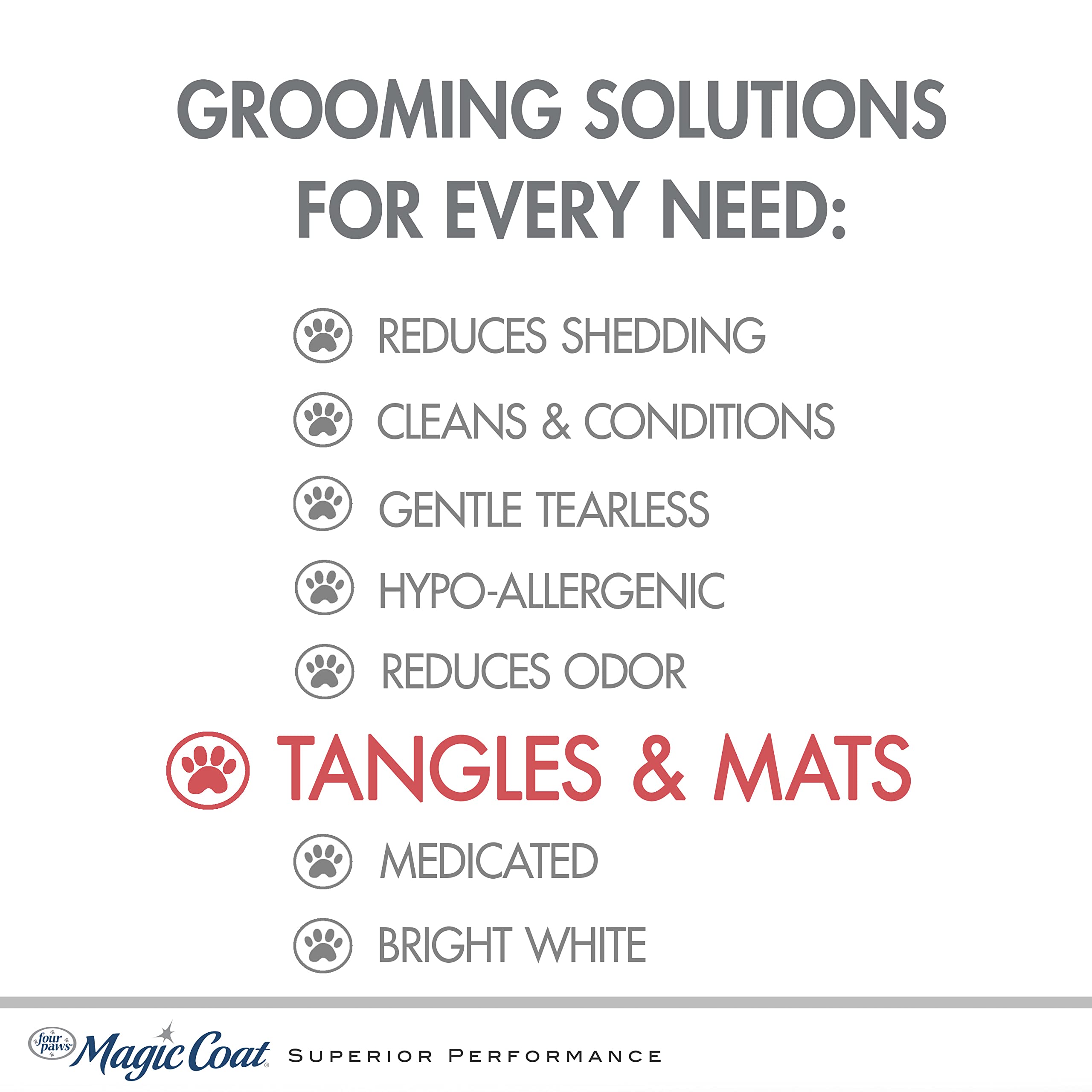 Four Paws Magic Coat Detangling Shampoo For Dogs Detangling Dog Shampoo 16 Ounces (1 Count)