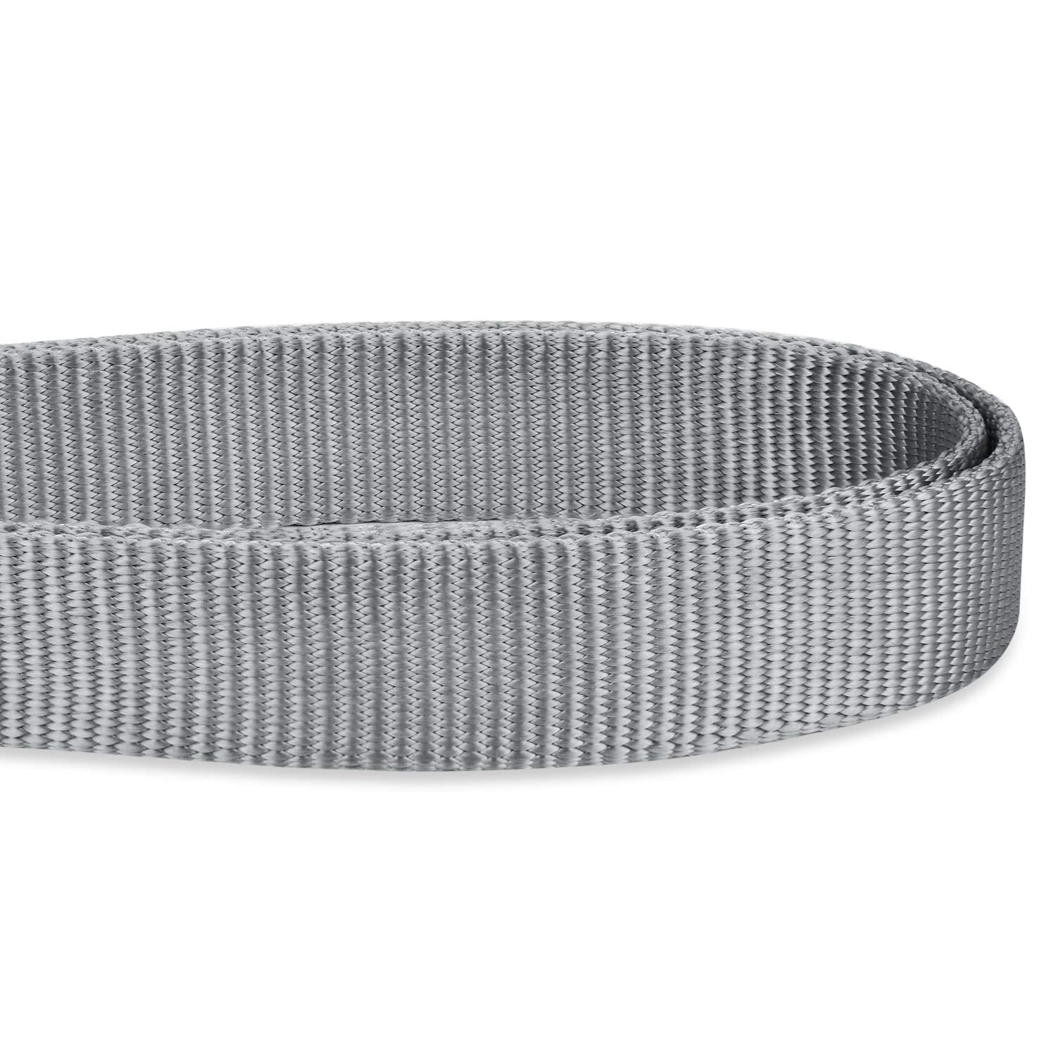 Hyhug Pets Heave Duty And Lightweight Aluminium Clip Adjustable 6 Feet Long Leash With Sturdy Nylon And Super Soft Neoprene Lined Handle For Medium Large Giant Dogs Lead. (Large, Sleet Gray)