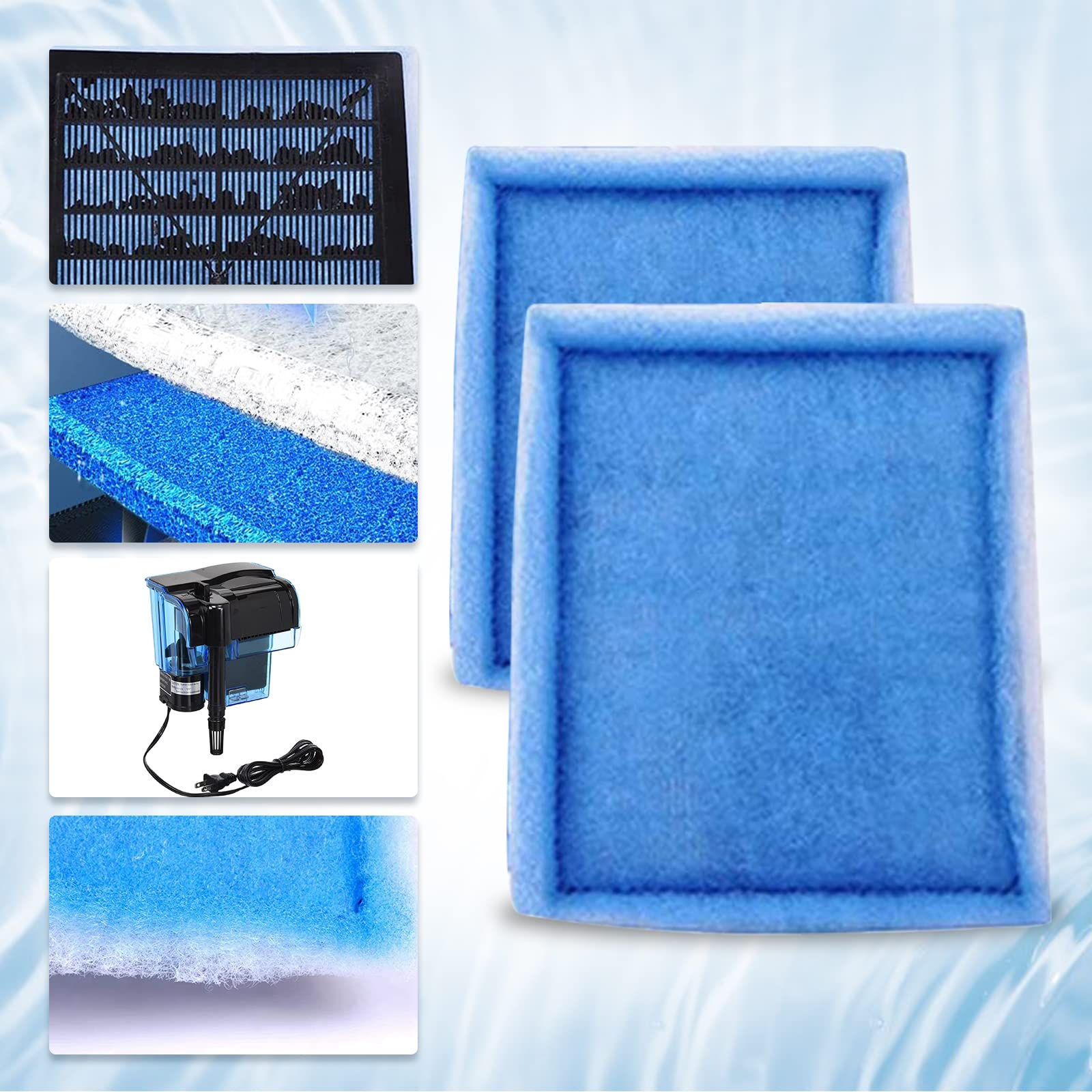 10-20 Gallon Aquarium Filters Ez-Change #2 Filter Cartridge Fit Aquarium Filter Cartridge 10 To 20 Power, For Healthier Fish (8