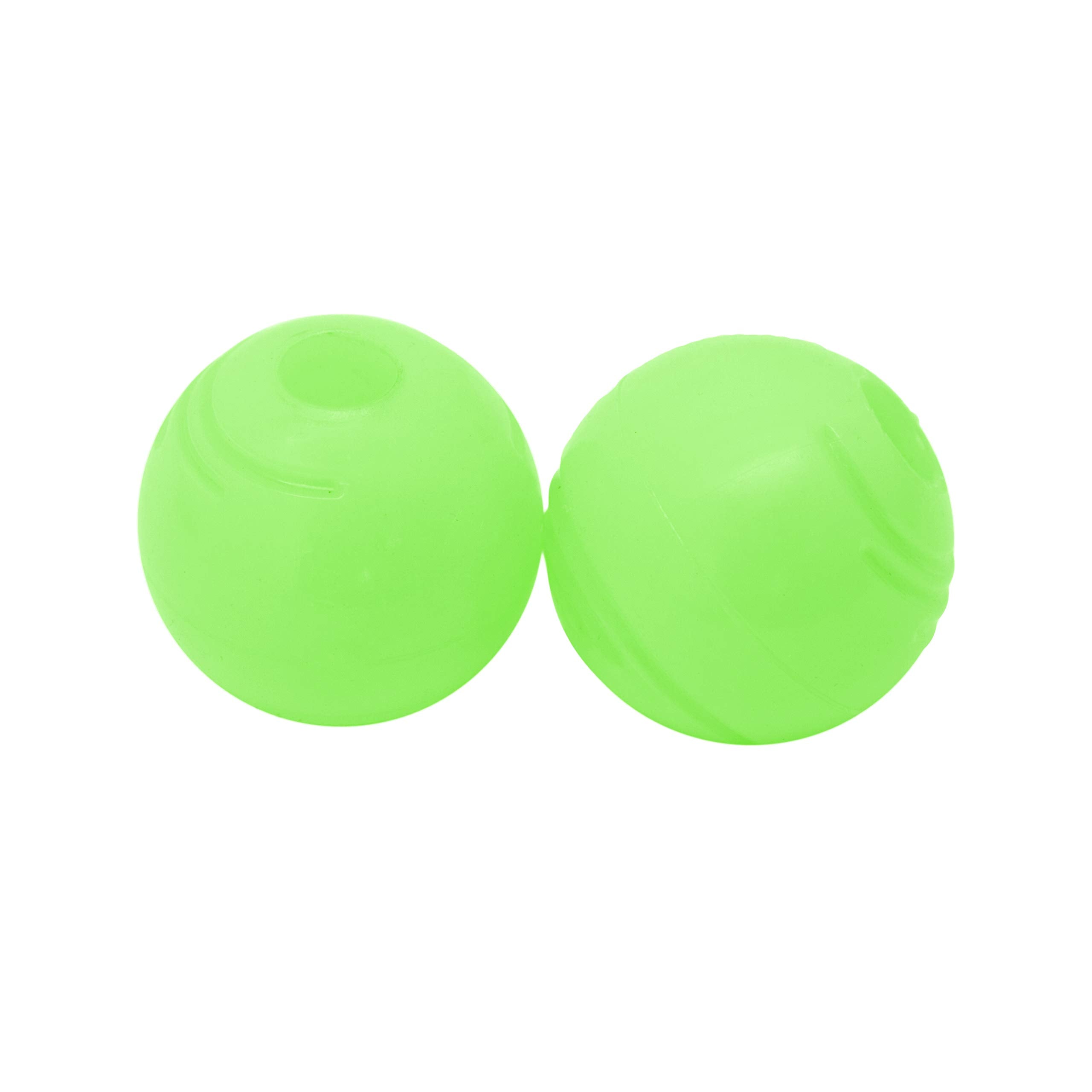 Chew King Dog 2 Piece Glowing Fetch Ball,White For Medium Breeds, 2.5' Balls/ Pack Of 2