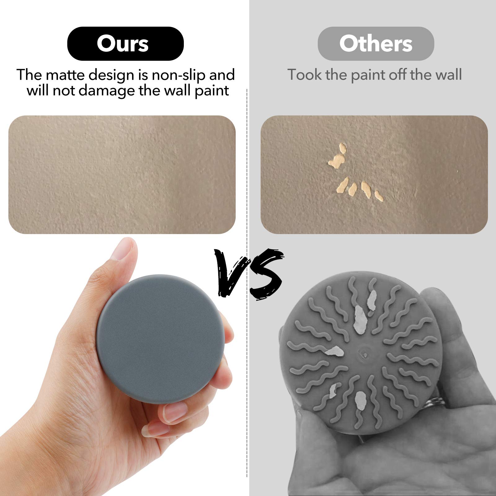 4 Pack Baby Gate Wall Protector Wall Cups For Child Pressure Mounted Stair Safety Gate, Protect Walls & Doorways From Pet & Dog Gates, Black