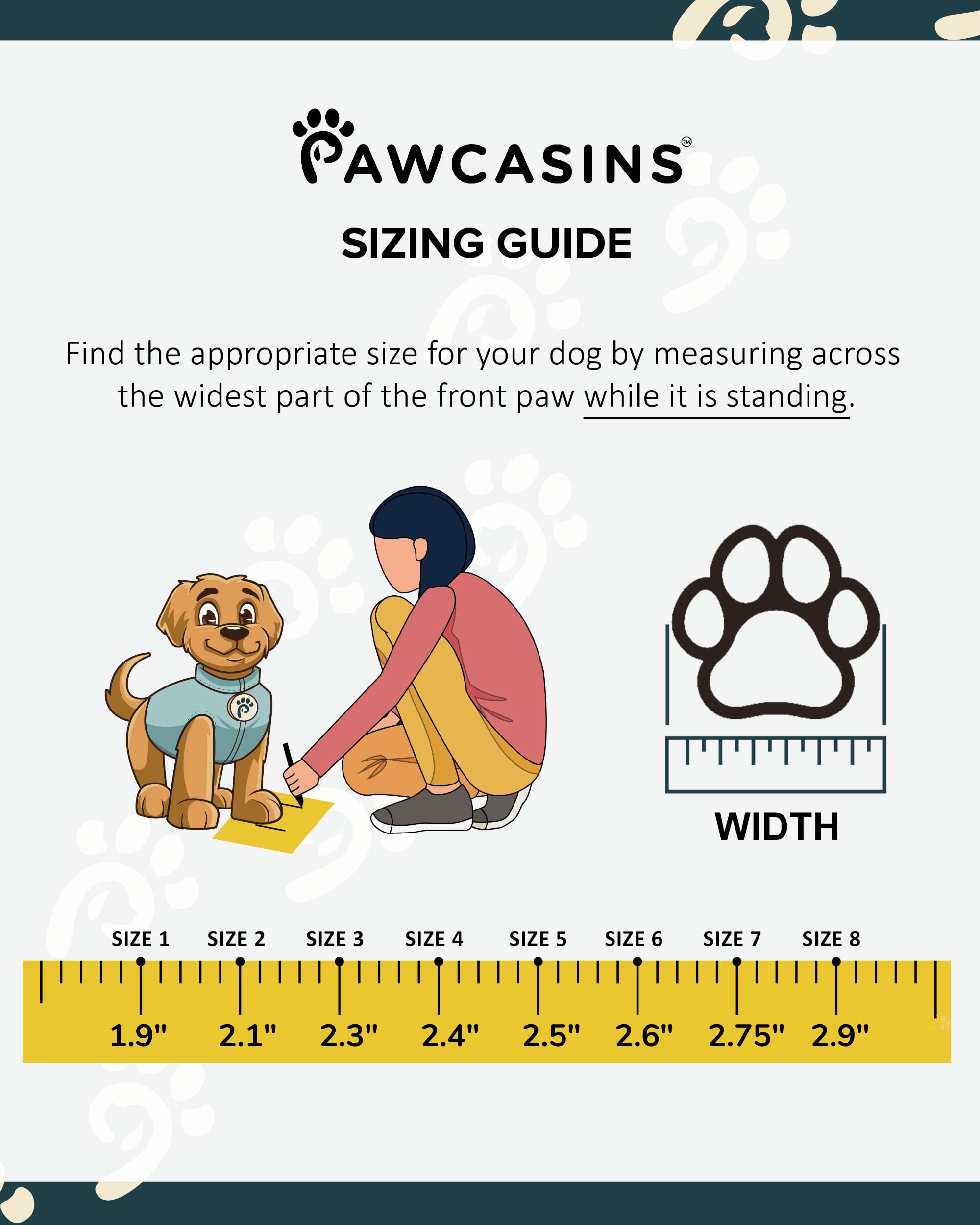 Pawcasins Dog Boots, Dog Shoes, Dog Booties, Dog Boots & Paw Protectors, Dog Shoes For Medium Dogs, Large Dogs, And Small Dogs, Dog Snow Boots, Dog Rain Boots, Dog Booties For Winter, Summer, Size 8