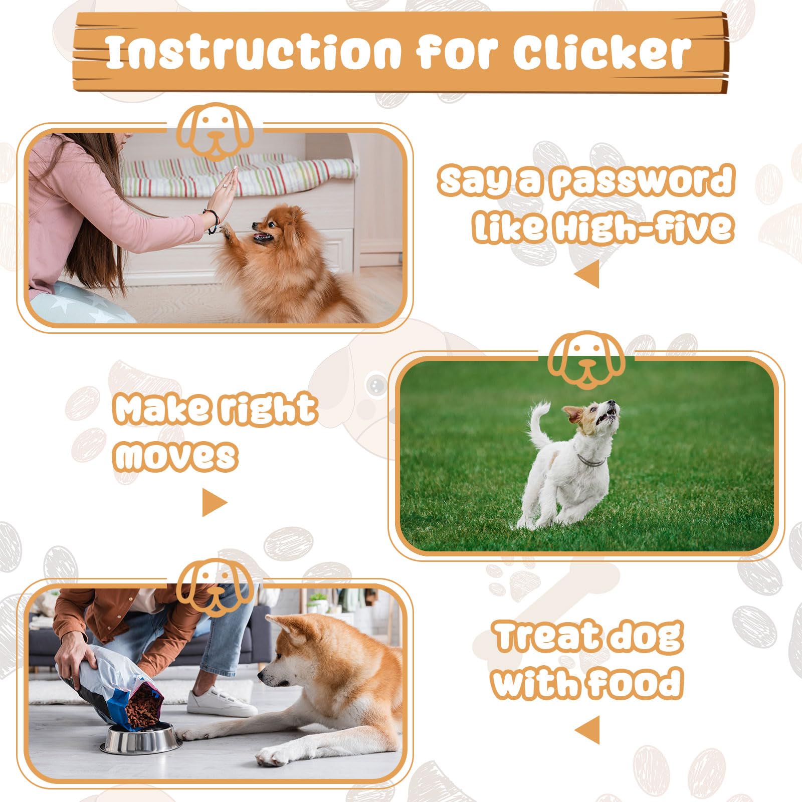 Frienda 18 Pieces Dog Training Clicker, Pet Behavioral Training Clickers With Wrist Strap For Dogs Cats Puppy Birds Horses(Black