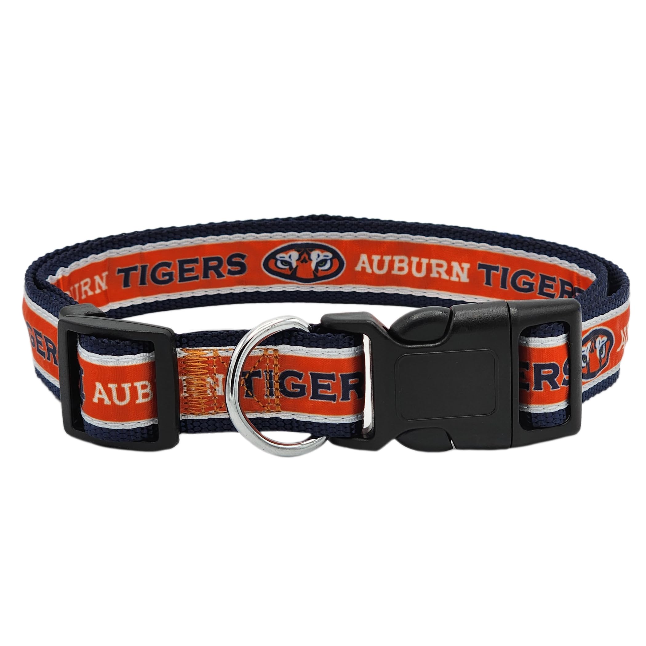 Pets First Collegiate Pet Collar Old Version Auburn Tigers Dog Collar, Size Large. Best Sports Team Collar For Dogs & Cats. A Shiny & Colorful Dog & Cat Collar Licensed By The Ncaa