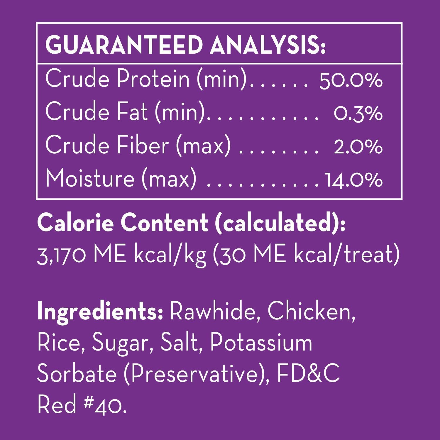 Dingo Munchy Stix, Made with Real Chicken, 50Count, 8 Pack