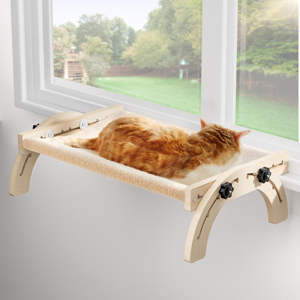 Cat Perch For Window Xiaz Cats Hammock Indoor Cat Bed For Window Wall Shelves For Bird Watching Sunbathing S 19 * 16 * 8In