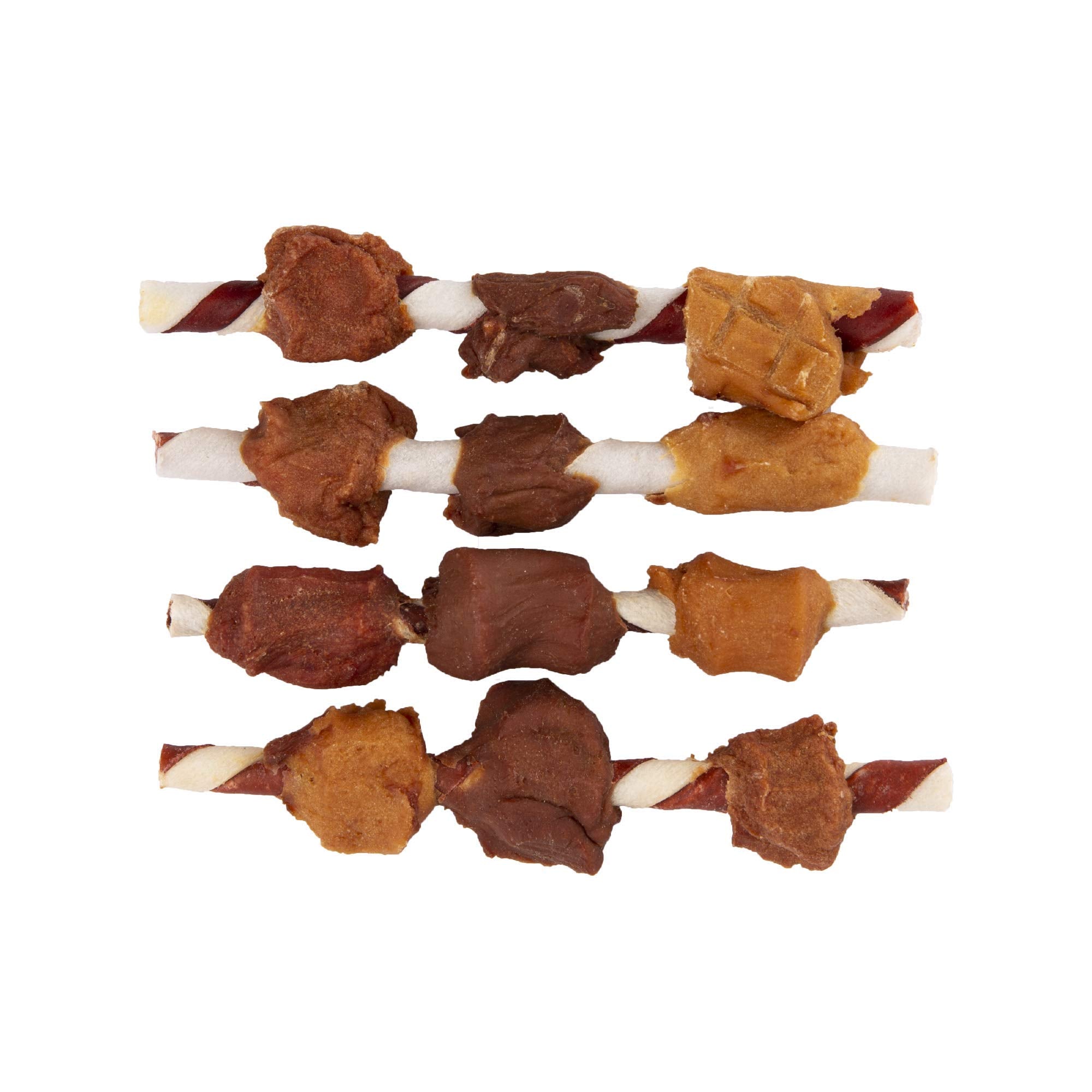GoodNFun Triple Flavored Rawhide Kabobs for Dogs, 1 pack, 12 oz