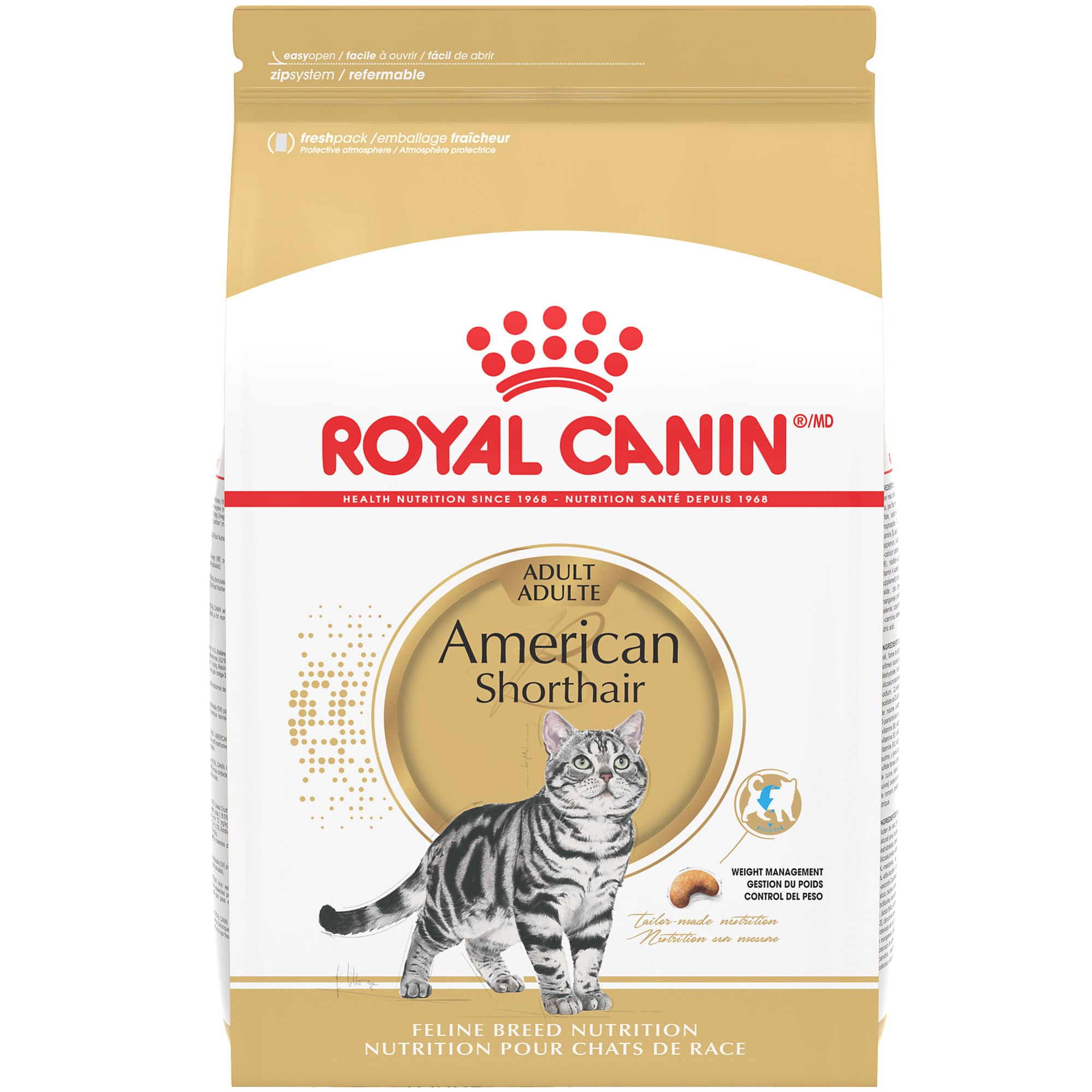 Royal Canin Feline Breed Nutrition American Shorthair Adult Dry Cat Food, 5.5 lb Bag