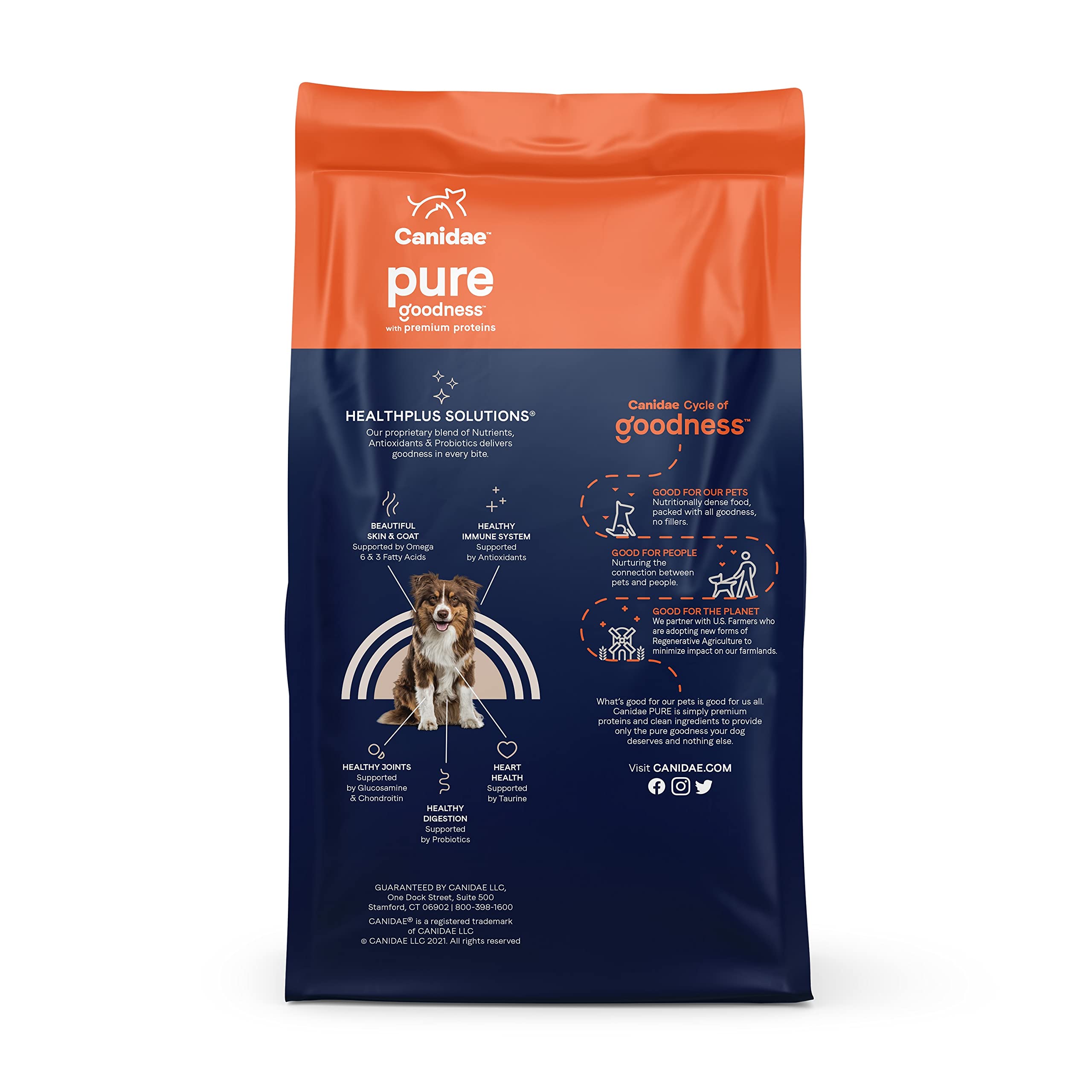 Canidae Pure Limited Ingredient Premium Adult Dry Dog Food, Real Lamb & Sweet Potato Recipe, 4 lbs, Grain Free