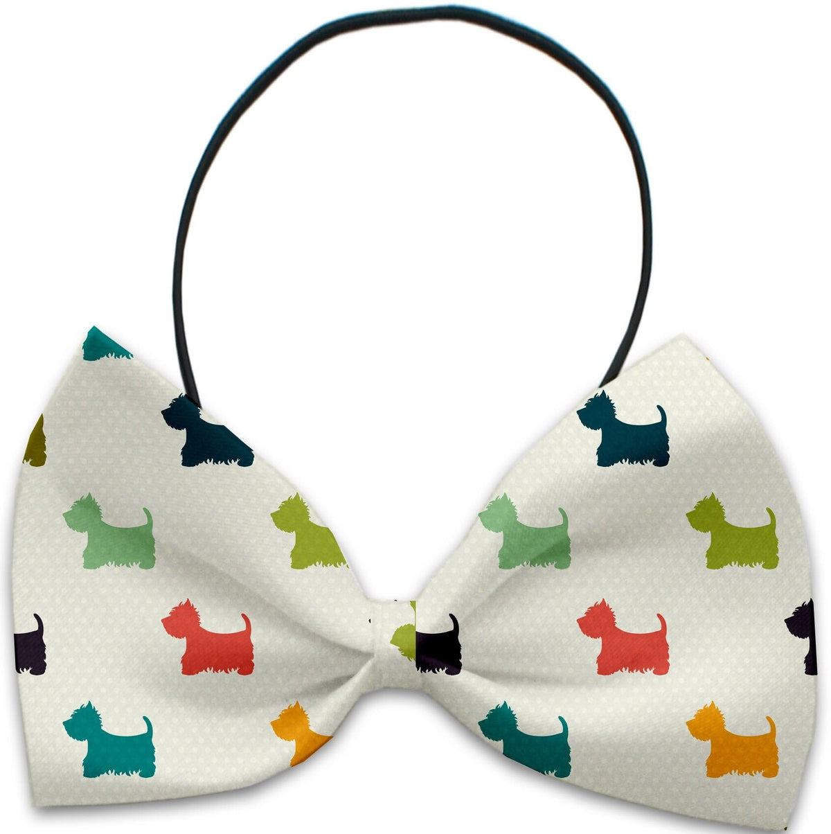 Pet, Dog and Cat Bow Ties, &quot;Dapper Dogs Group&quot; *Available in 10 different pattern options!* Elastic Band It's A Westies World