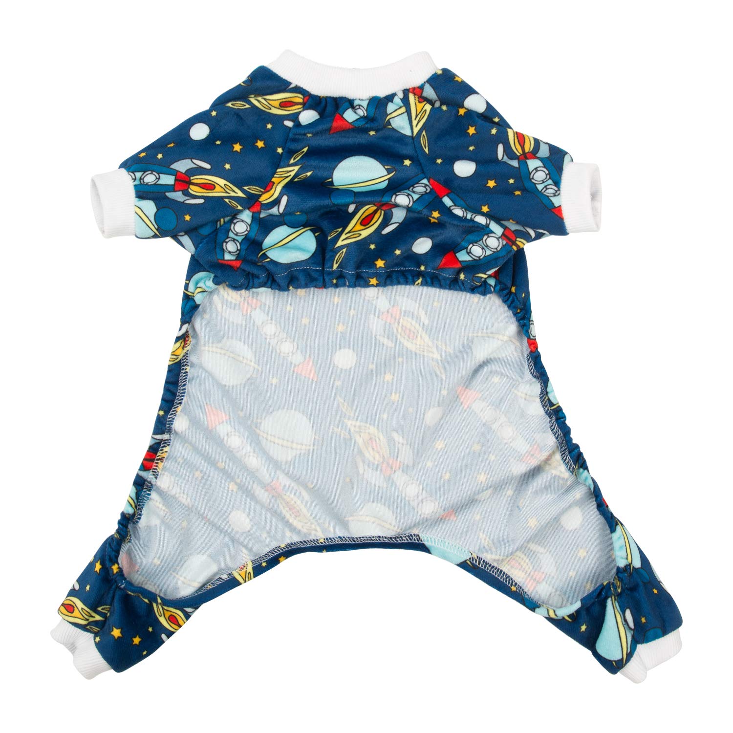 Cutebone Rocket Dog Pjs Medium Onesies Pet Clothes Jumpsuit Apparel Soft Pajamas P16M