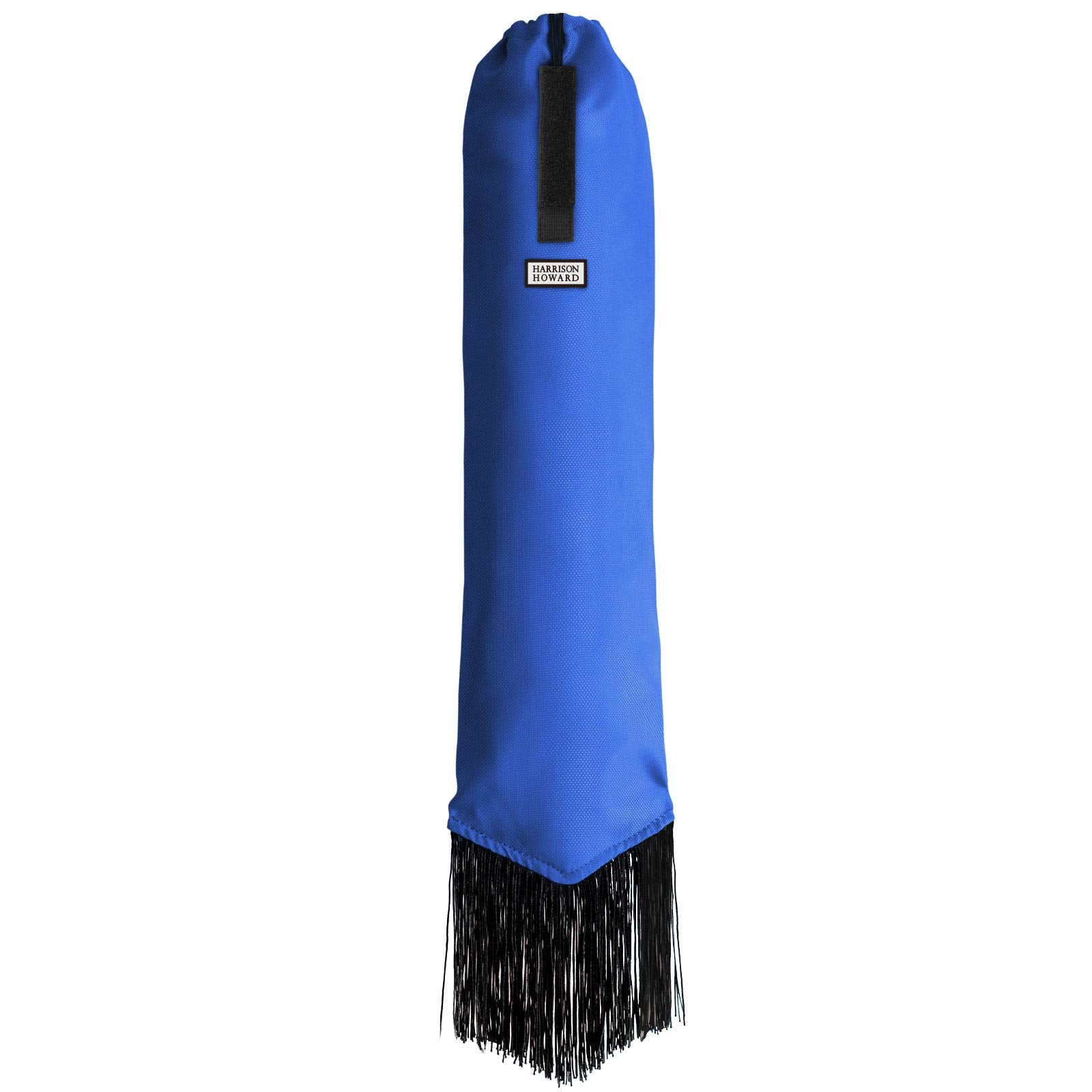 Harrison Howard Smooth Lightweight Adjustable Fastener Nylon Horse Tail Bag With Fringe-Champion Blue