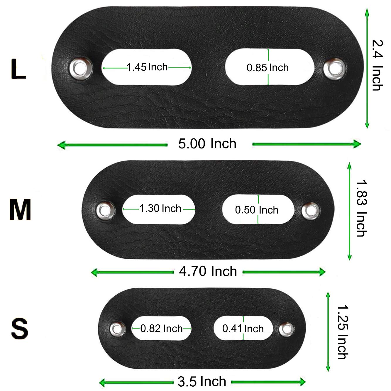 POLKASTORE Bearded Dragon Harness & Leash Set - Adjustable Soft Leather, Medium Size, 3 Pack for Reptiles & Small Pets