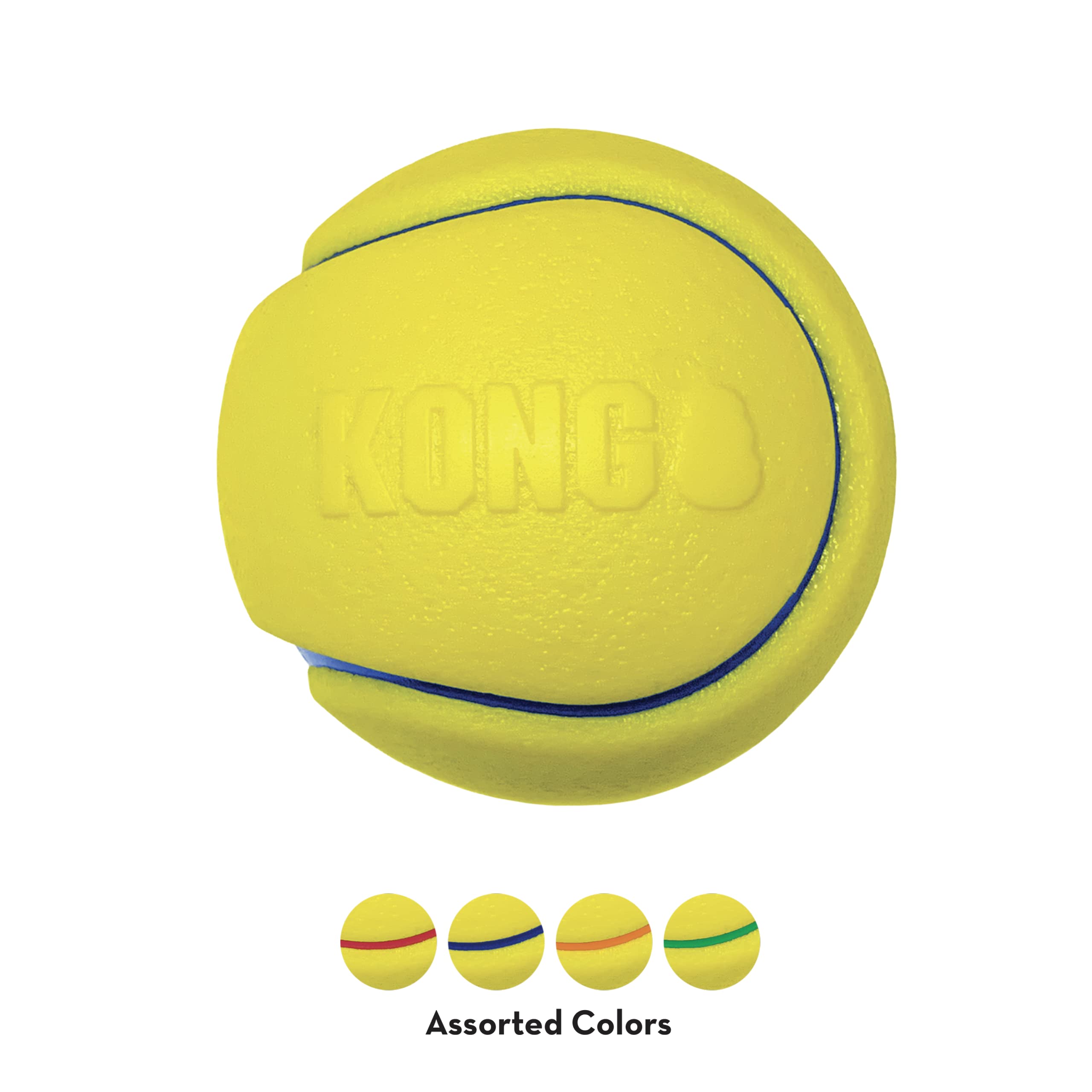 Kong Company 38701213: Squeezz Tennis Ball Dog Toy, Md