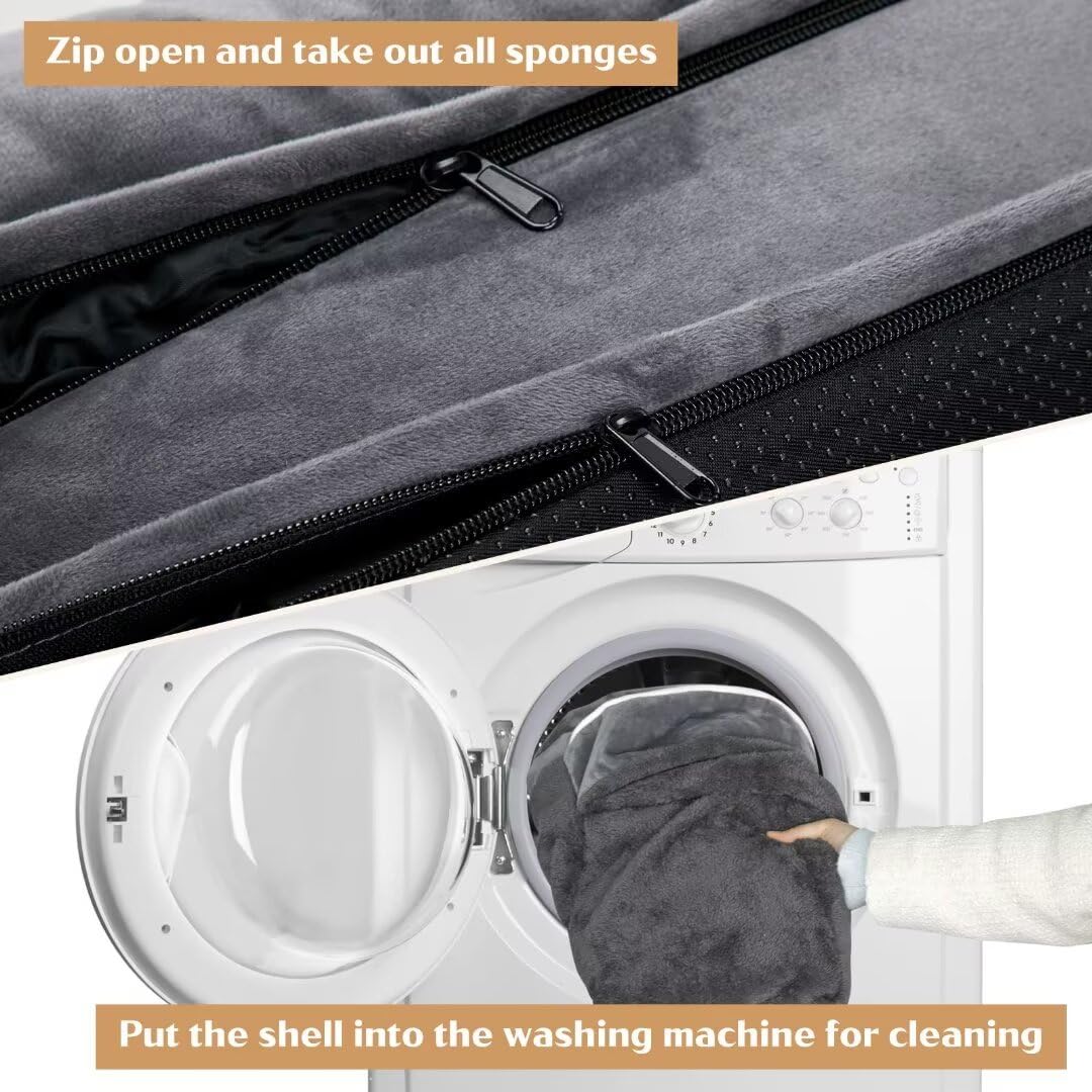 Comfort Expression Xl Dog Bed With Bolster, Waterproof Orthopedic Foam Dog Beds For Extra Large Dogs, Washable Dogs Sofa Pet Bed